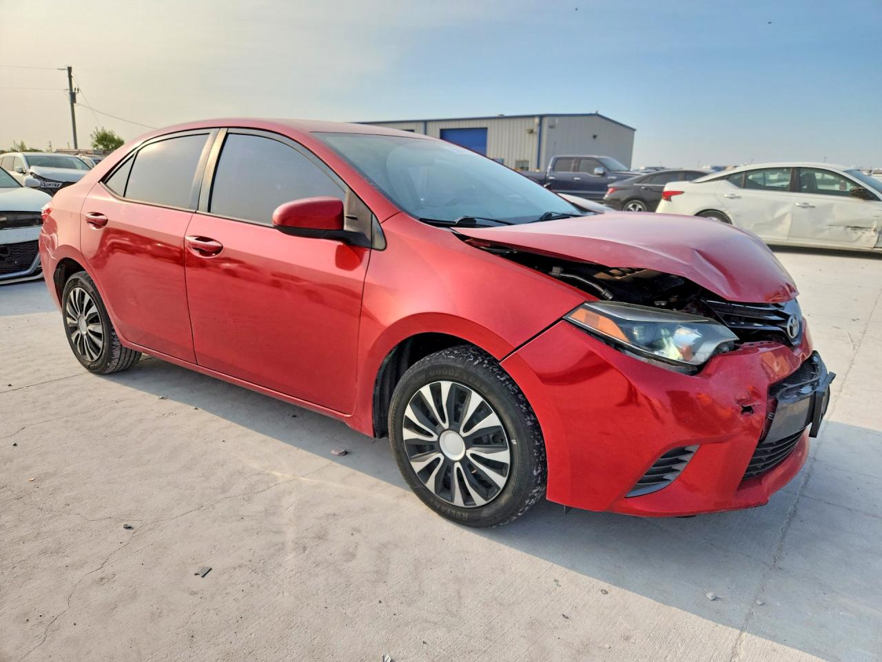 2016 Toyota Corolla Le Red vin: 5YFBURHE7GP418539