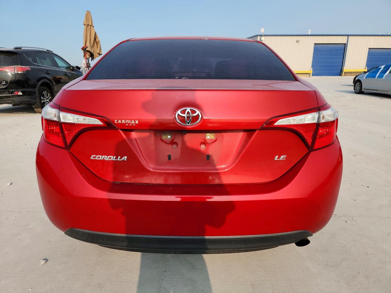 2016 Toyota Corolla Le Red vin: 5YFBURHE7GP418539