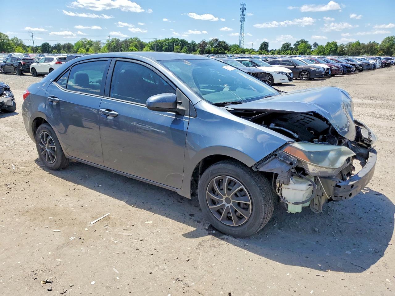 2016 Toyota Corolla L Gray vin: 5YFBURHE7GP422283