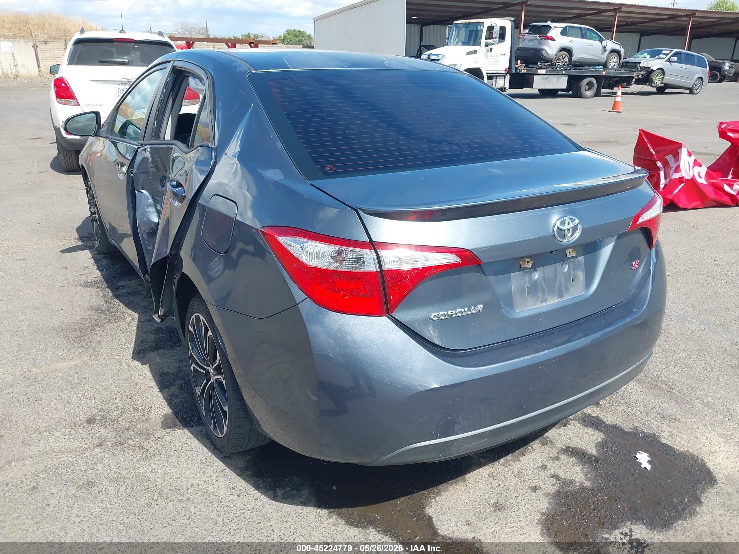 2016 Toyota Corolla S Plus Blue vin: 5YFBURHE7GP435079