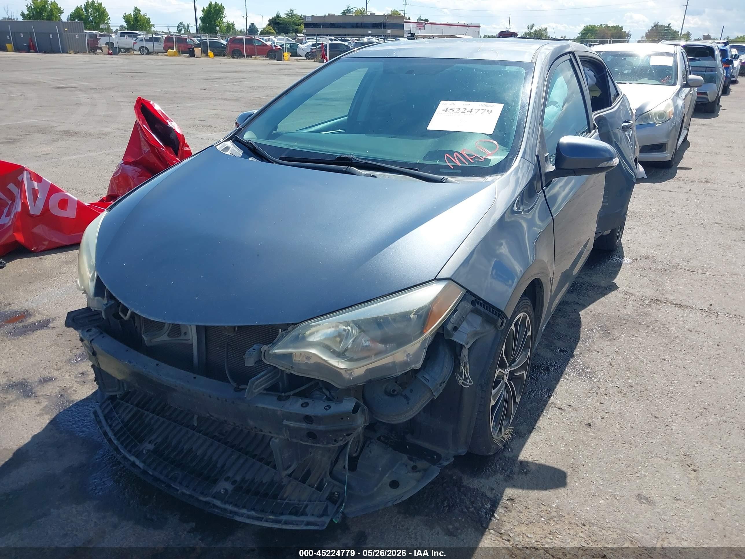 2016 Toyota Corolla S Plus Blue vin: 5YFBURHE7GP435079