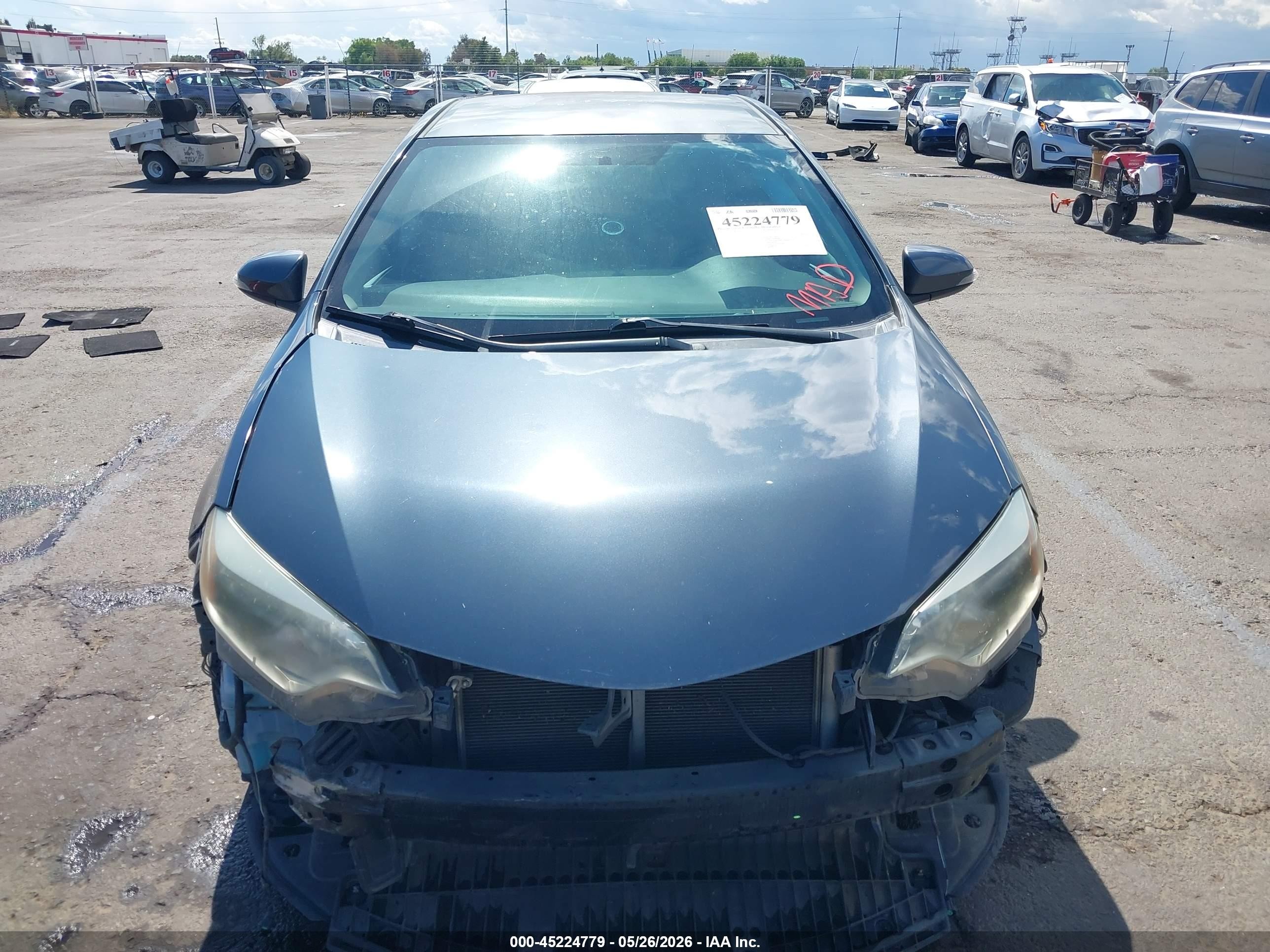 2016 Toyota Corolla S Plus Blue vin: 5YFBURHE7GP435079