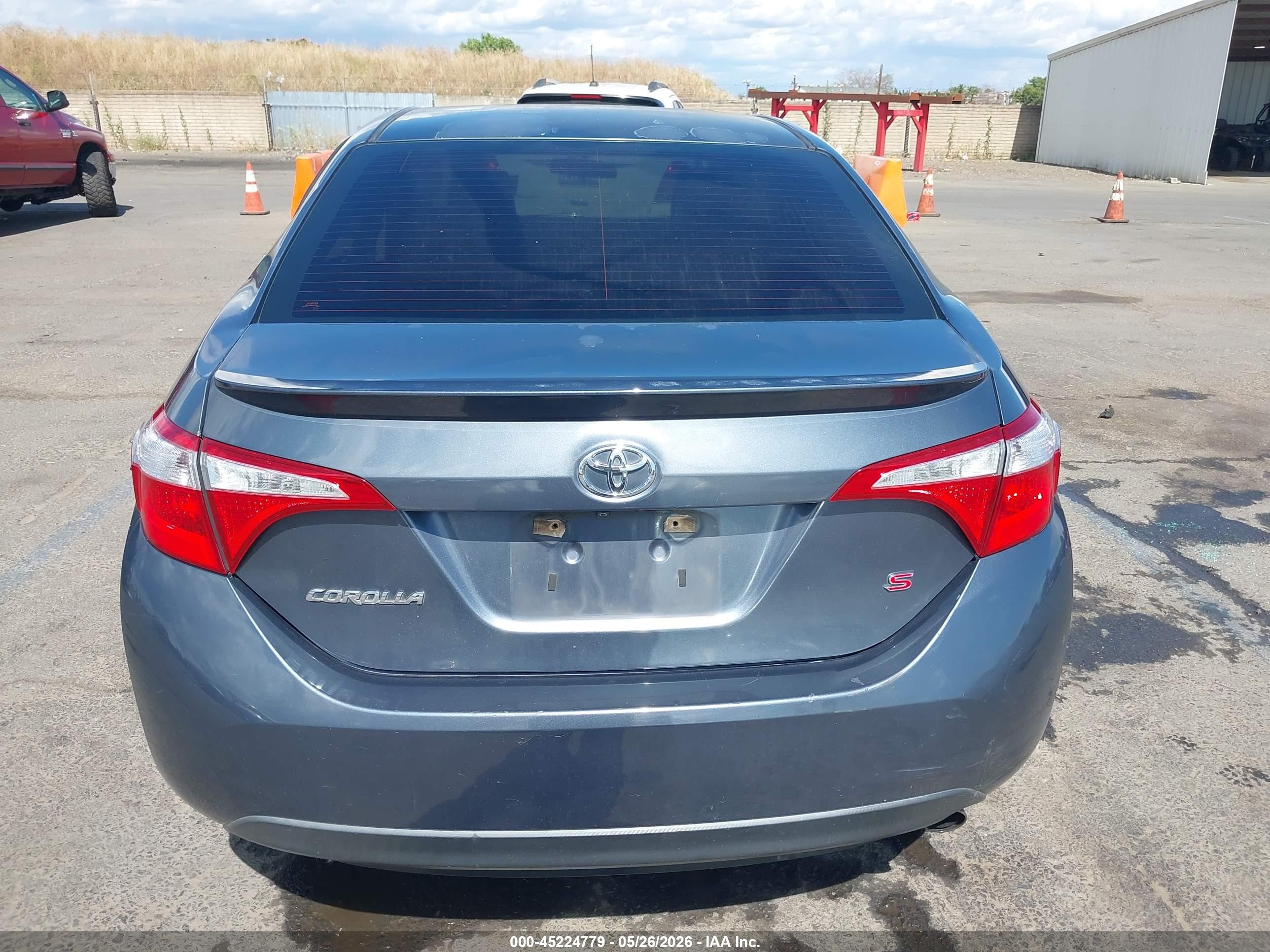 2016 Toyota Corolla S Plus Blue vin: 5YFBURHE7GP435079