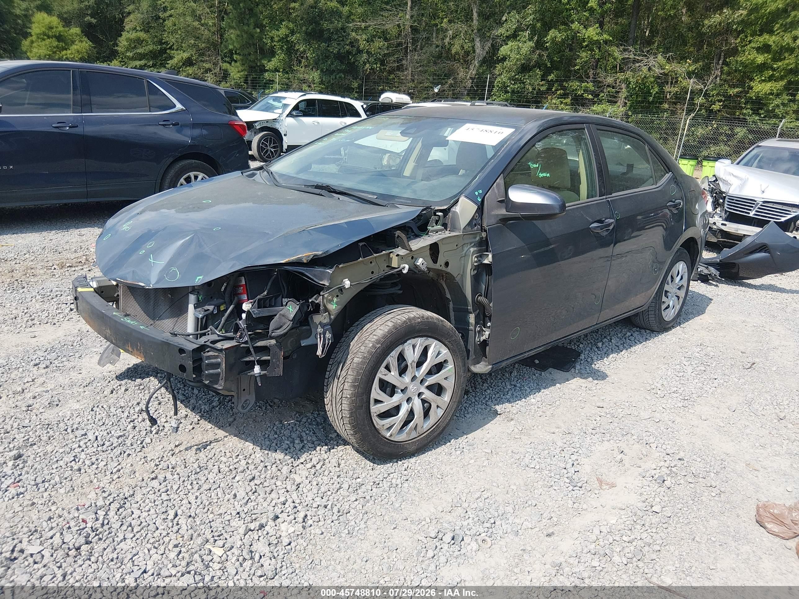 2019 Toyota Corolla Le Blue vin: 5YFBURHE7KP868684
