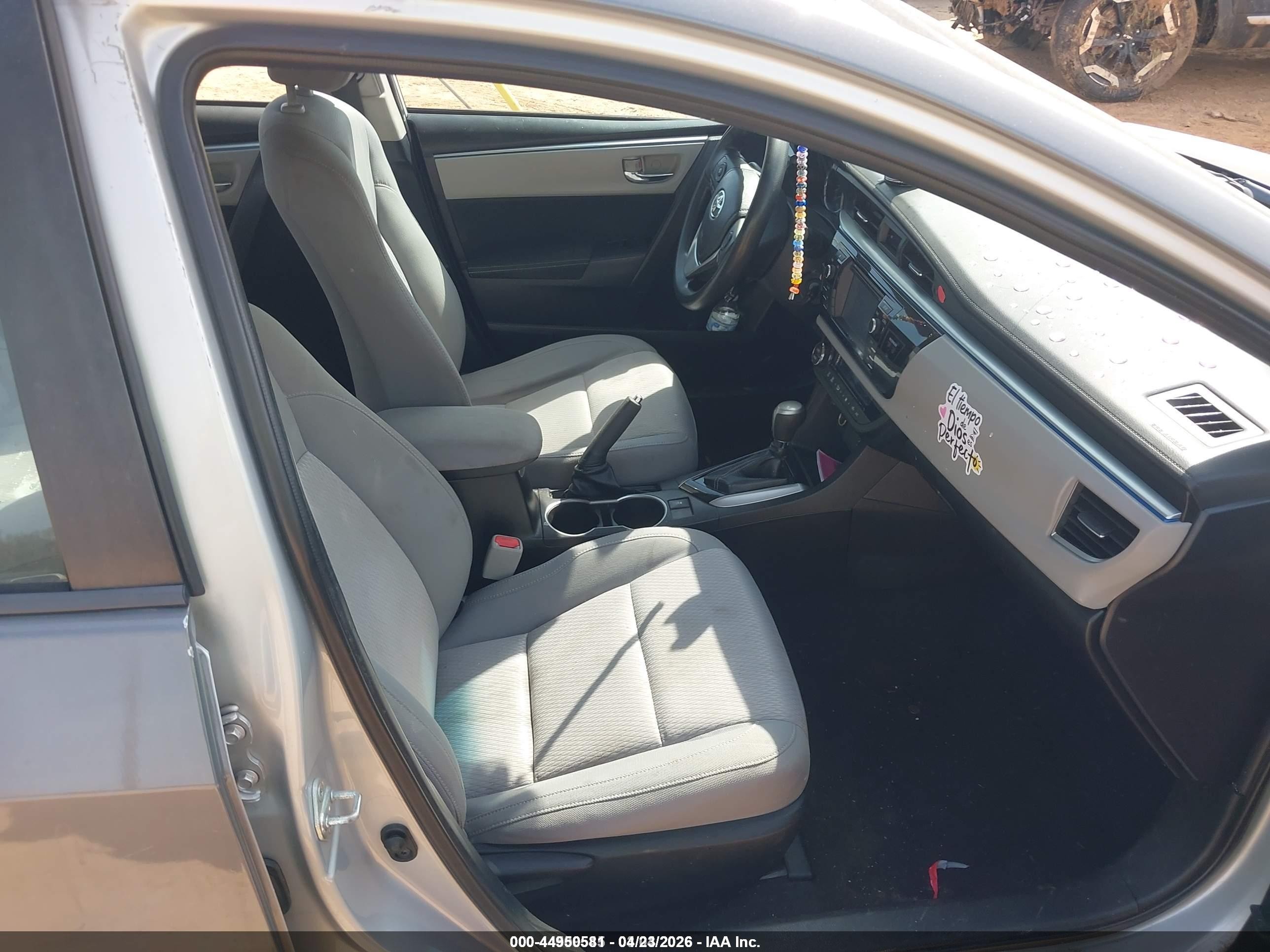 2014 Toyota Corolla Le Plus Серый vin: 5YFBURHE8EP001573