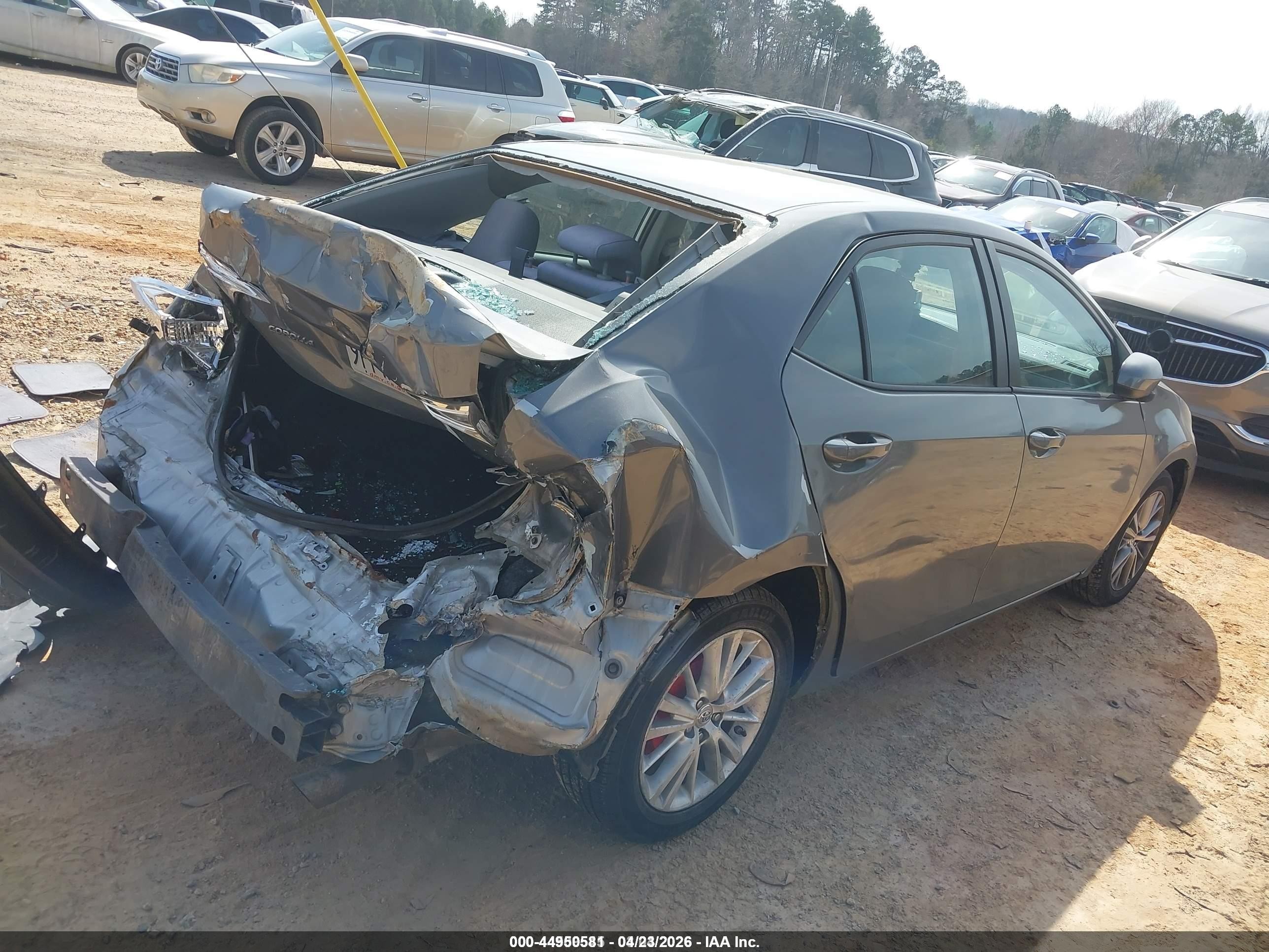 2014 Toyota Corolla Le Plus Серый vin: 5YFBURHE8EP001573