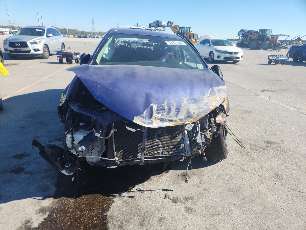 2014 Toyota Corolla L Blue vin: 5YFBURHE8EP001881