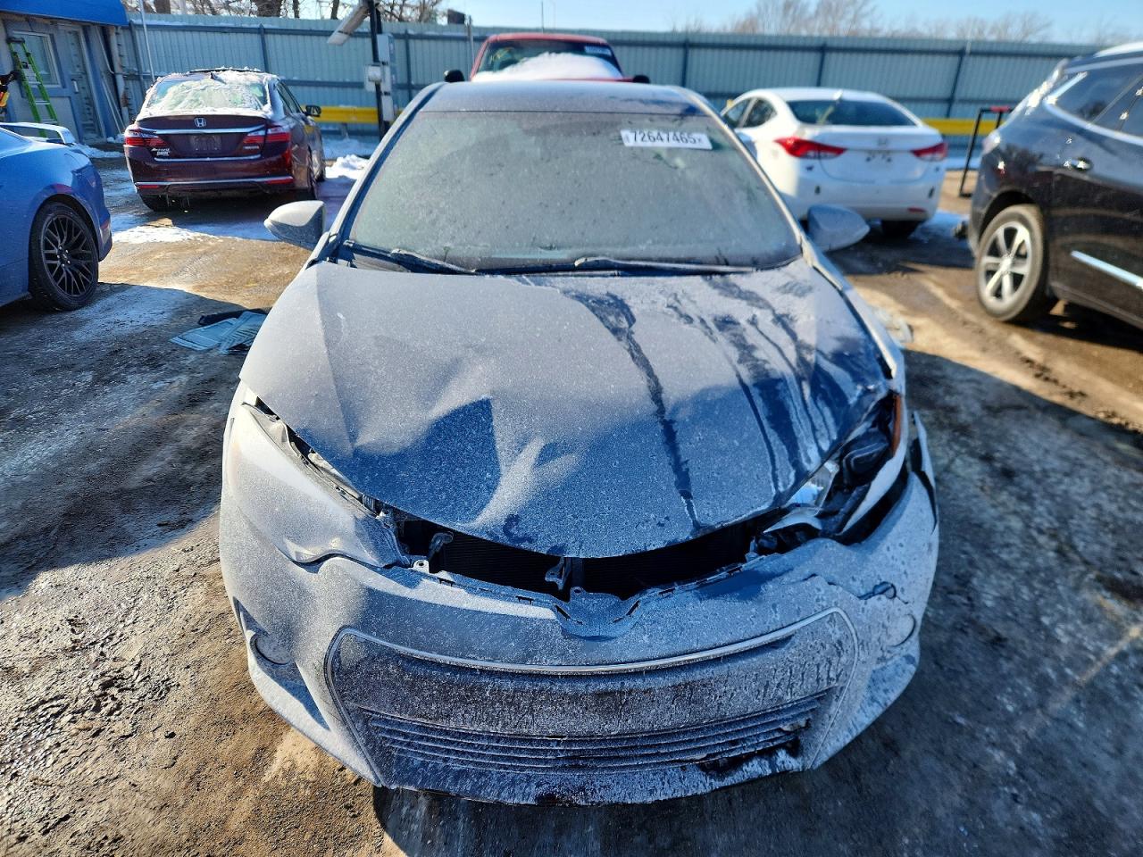 2014 Toyota Corolla L Gray vin: 5YFBURHE8EP008989