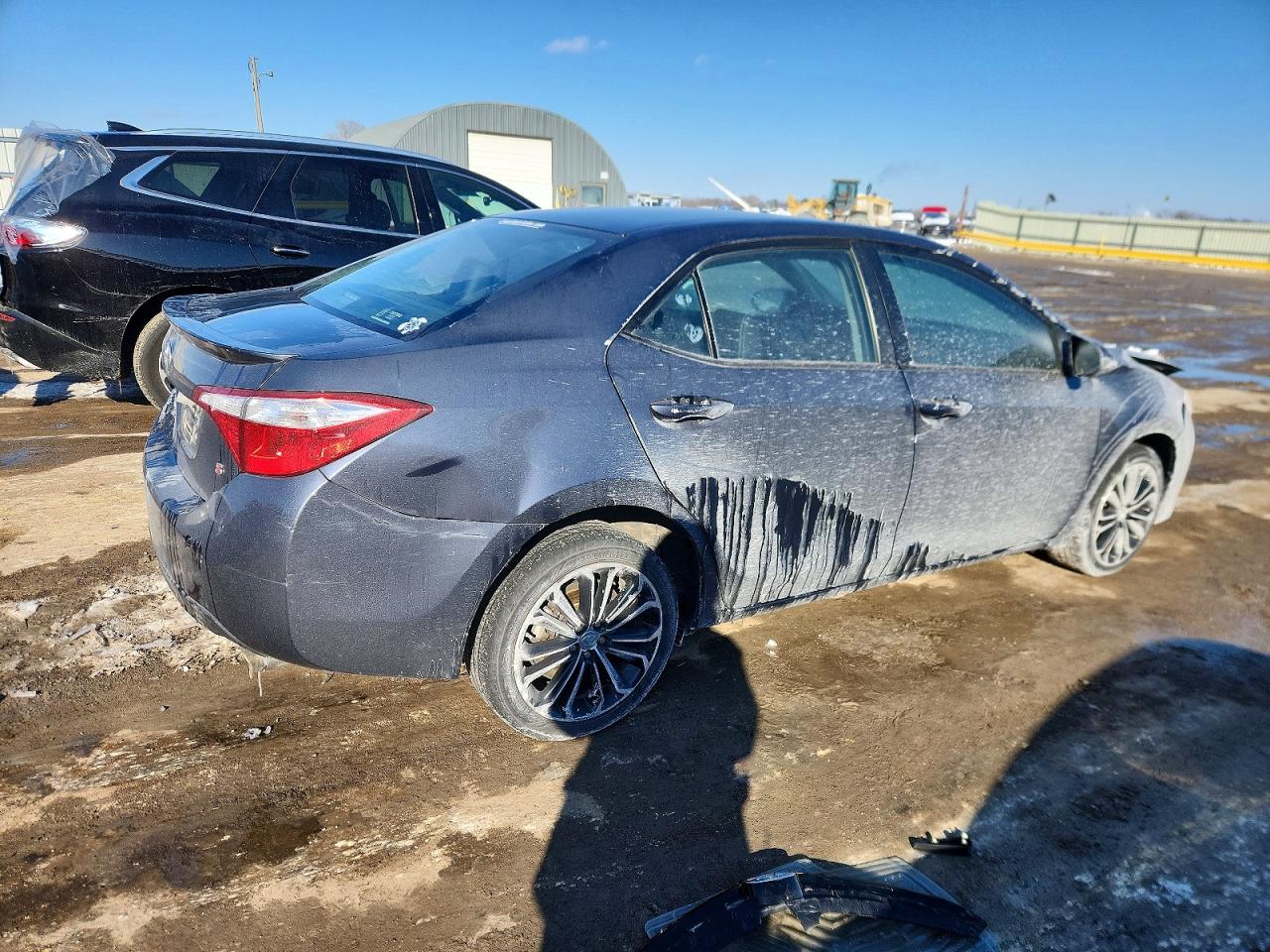 2014 Toyota Corolla L Gray vin: 5YFBURHE8EP008989