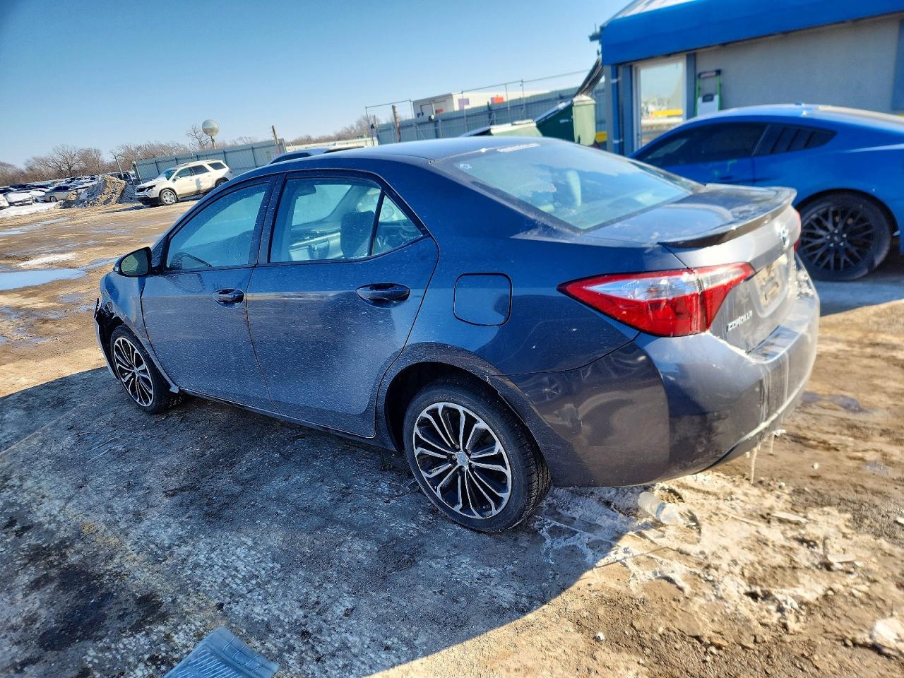 2014 Toyota Corolla L Gray vin: 5YFBURHE8EP008989