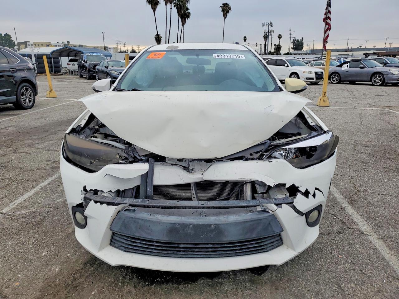 2014 Toyota Corolla S Plus White vin: 5YFBURHE8EP015165