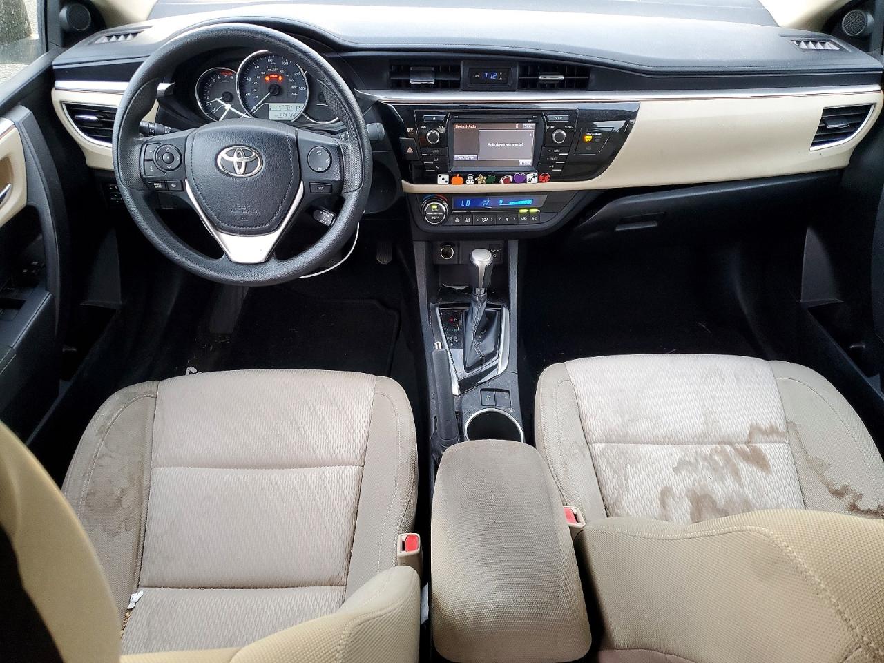 2014 Toyota Corolla Le Plus White vin: 5YFBURHE8EP028000