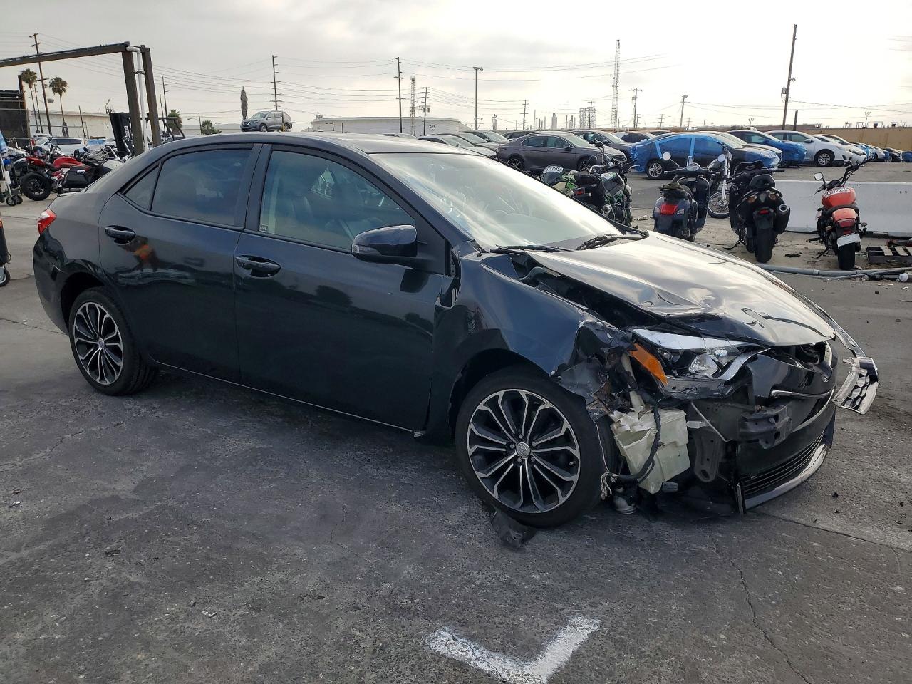 2014 Toyota Corolla S Plus Black vin: 5YFBURHE8EP028949