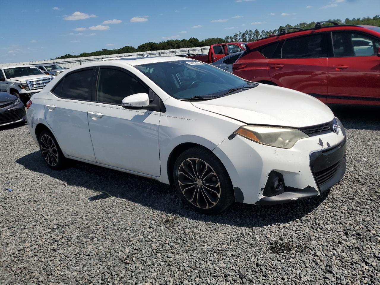 2014 Toyota Corolla S Plus White vin: 5YFBURHE8EP076726
