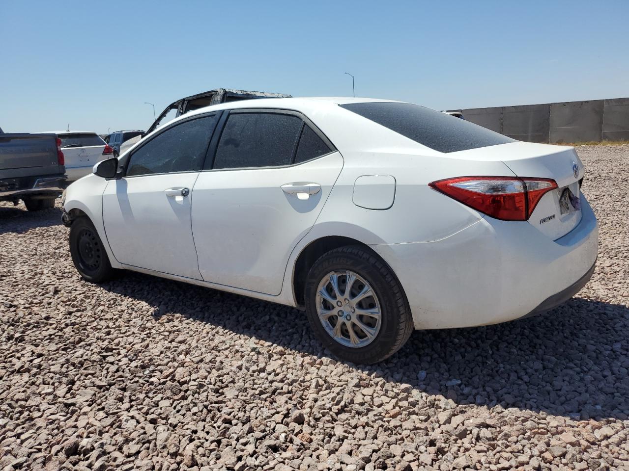 2014 Toyota Corolla L Белый vin: 5YFBURHE8EP109594