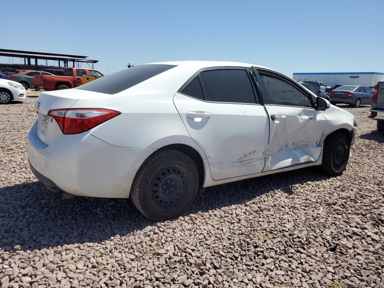 2014 Toyota Corolla L Белый vin: 5YFBURHE8EP109594
