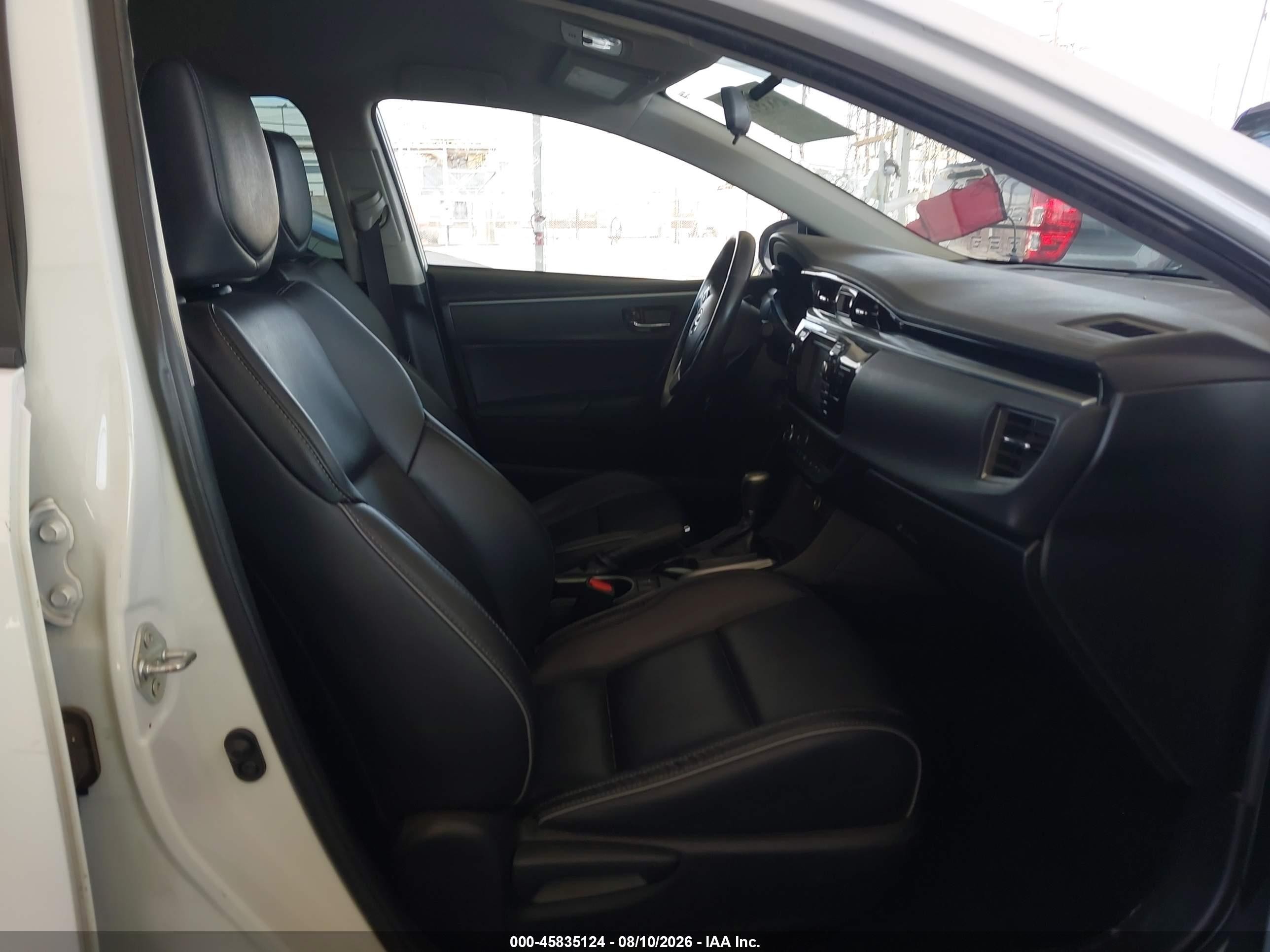 2014 Toyota Corolla S Premium White vin: 5YFBURHE8EP113046