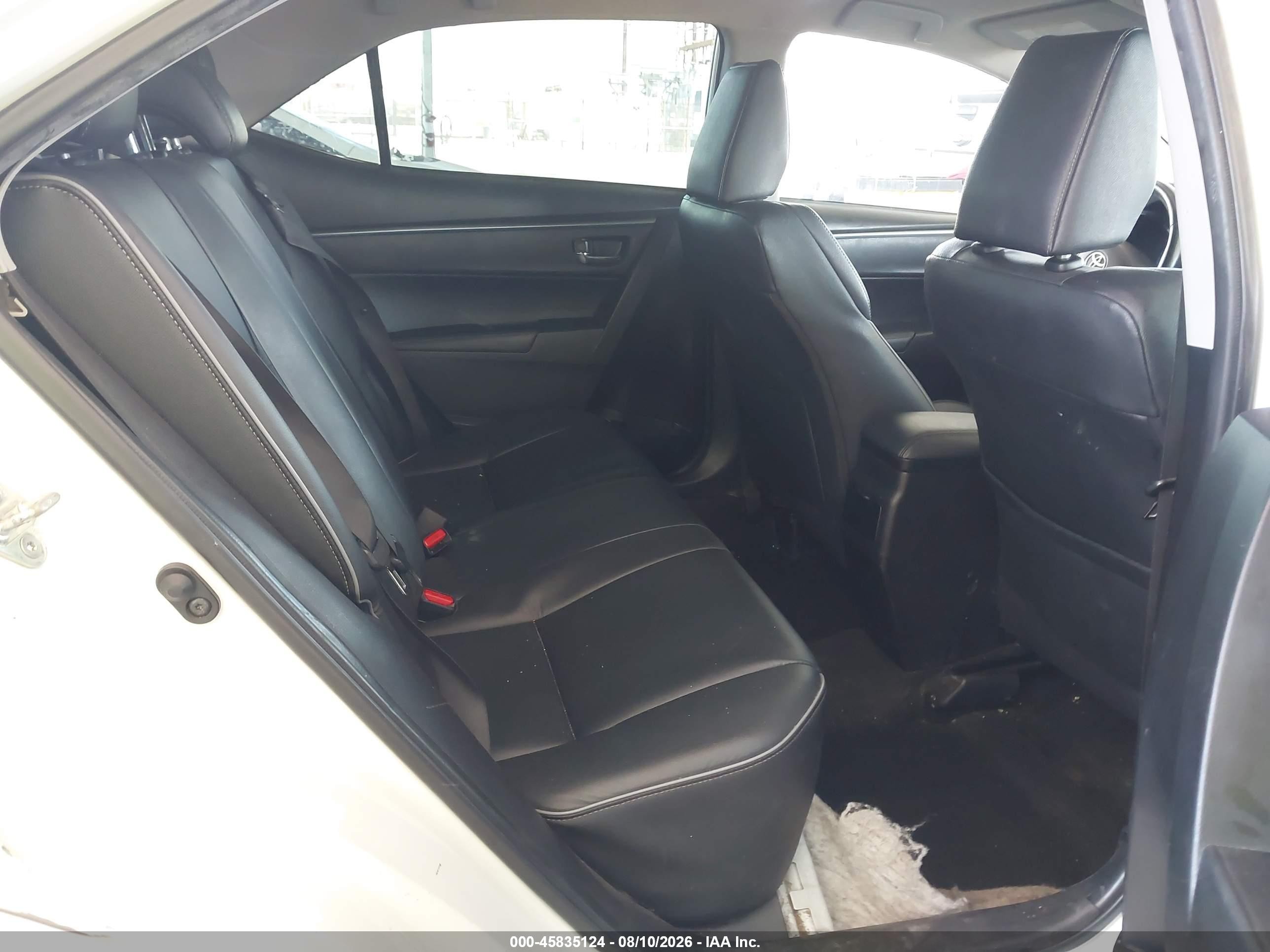 2014 Toyota Corolla S Premium White vin: 5YFBURHE8EP113046