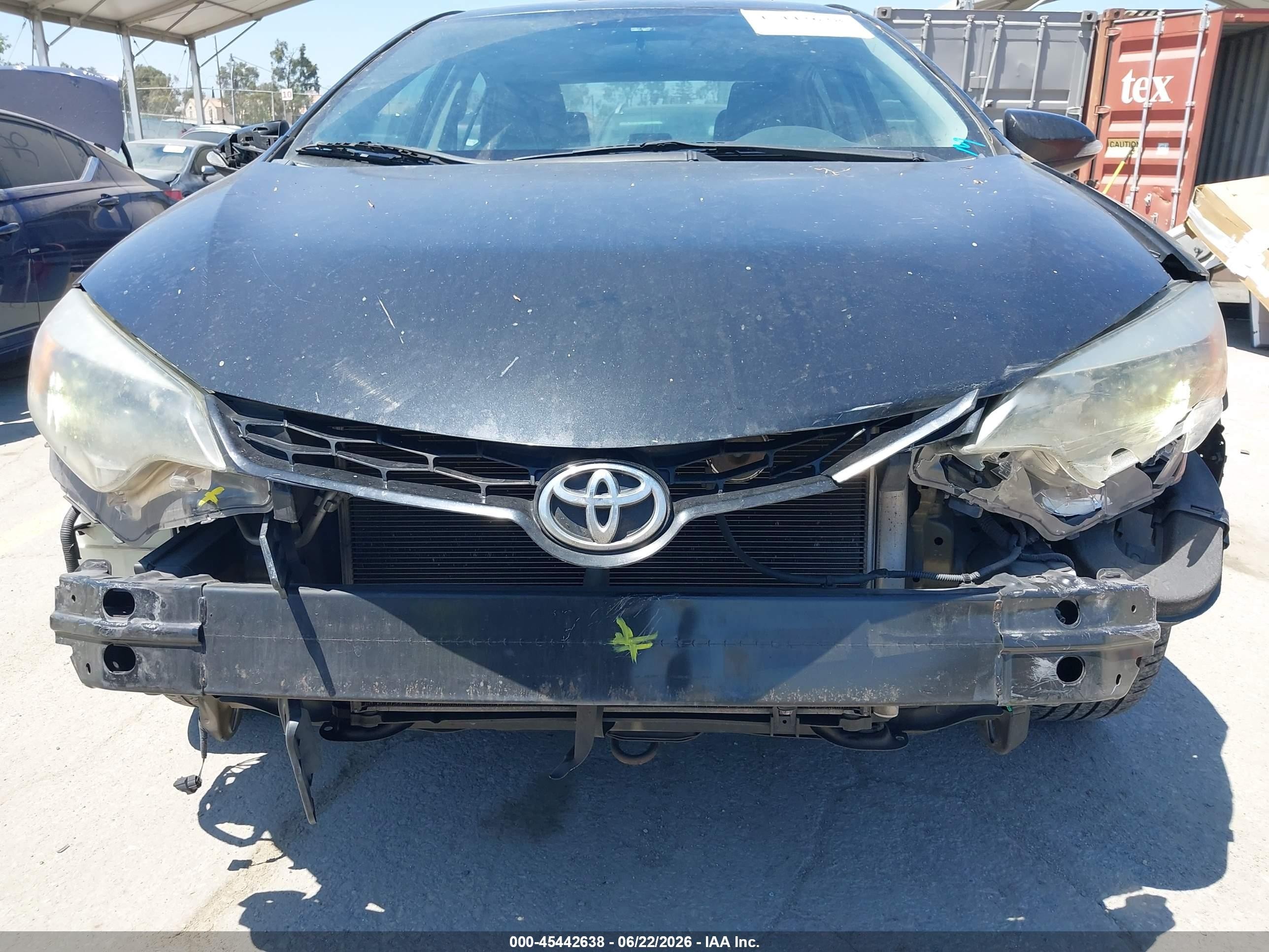 2014 Toyota Corolla S Plus Black vin: 5YFBURHE8EP127271
