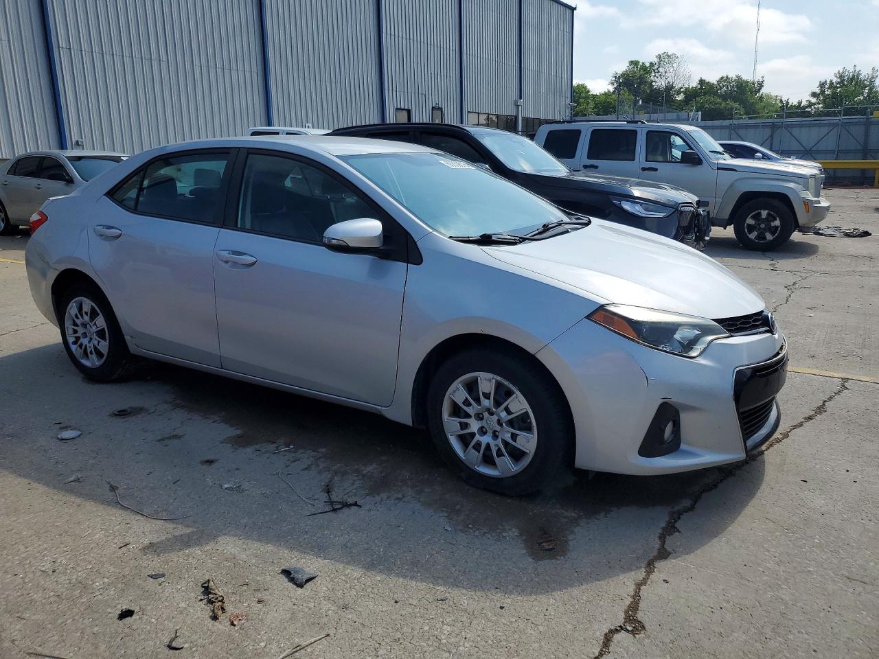 2014 Toyota Corolla S Silver vin: 5YFBURHE8EP133183