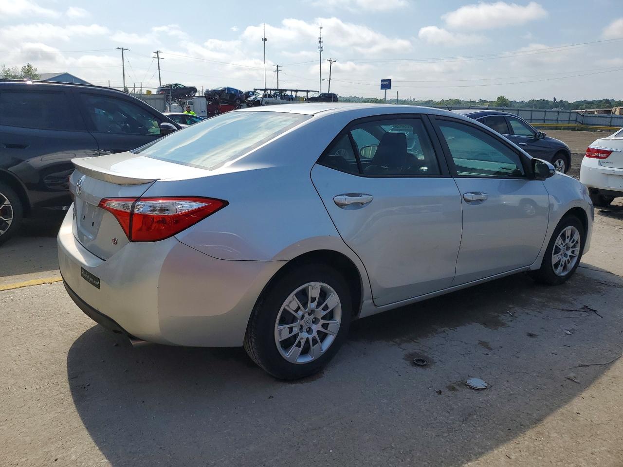 2014 Toyota Corolla S Silver vin: 5YFBURHE8EP133183