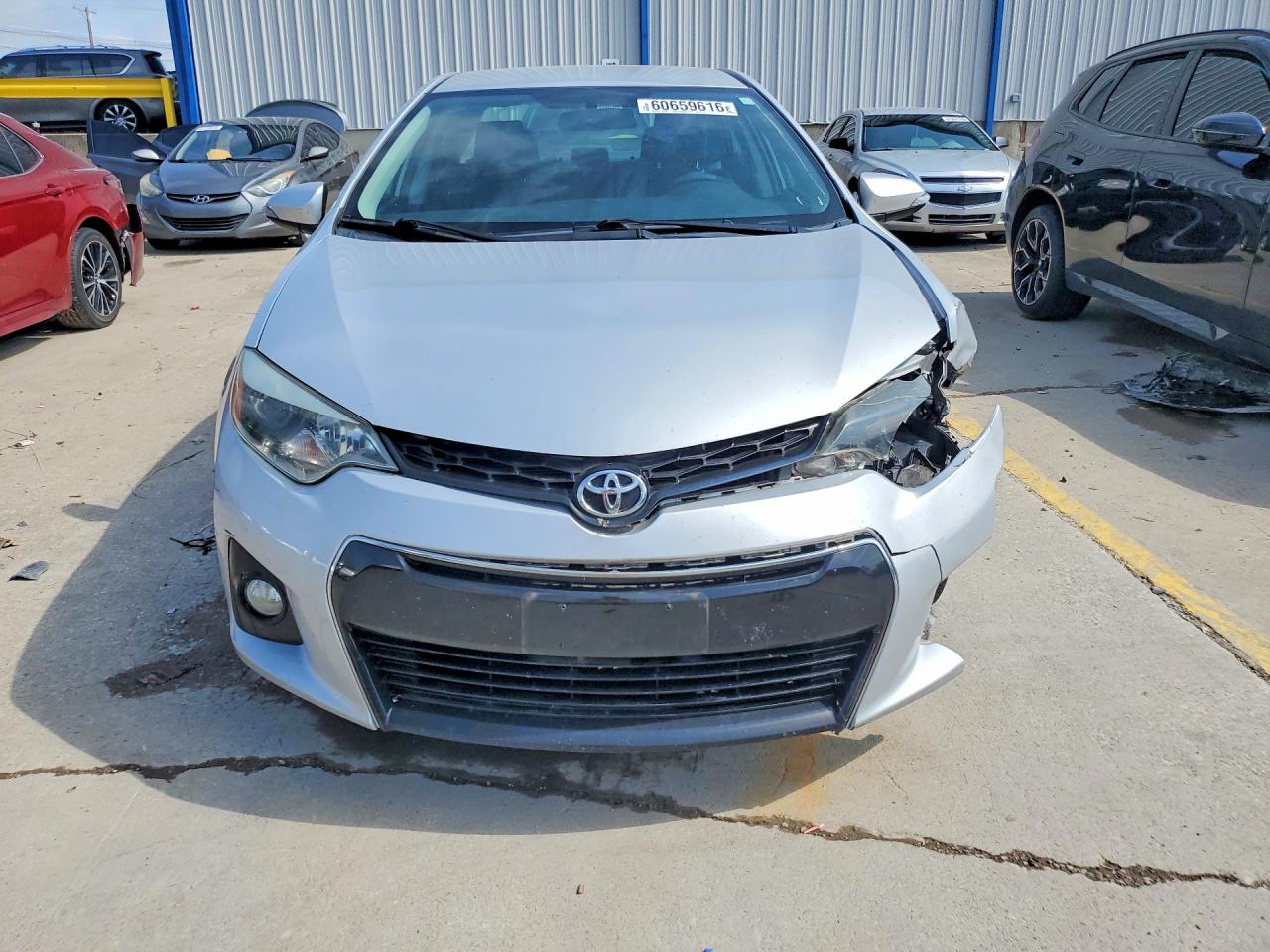 2014 Toyota Corolla S Silver vin: 5YFBURHE8EP133183