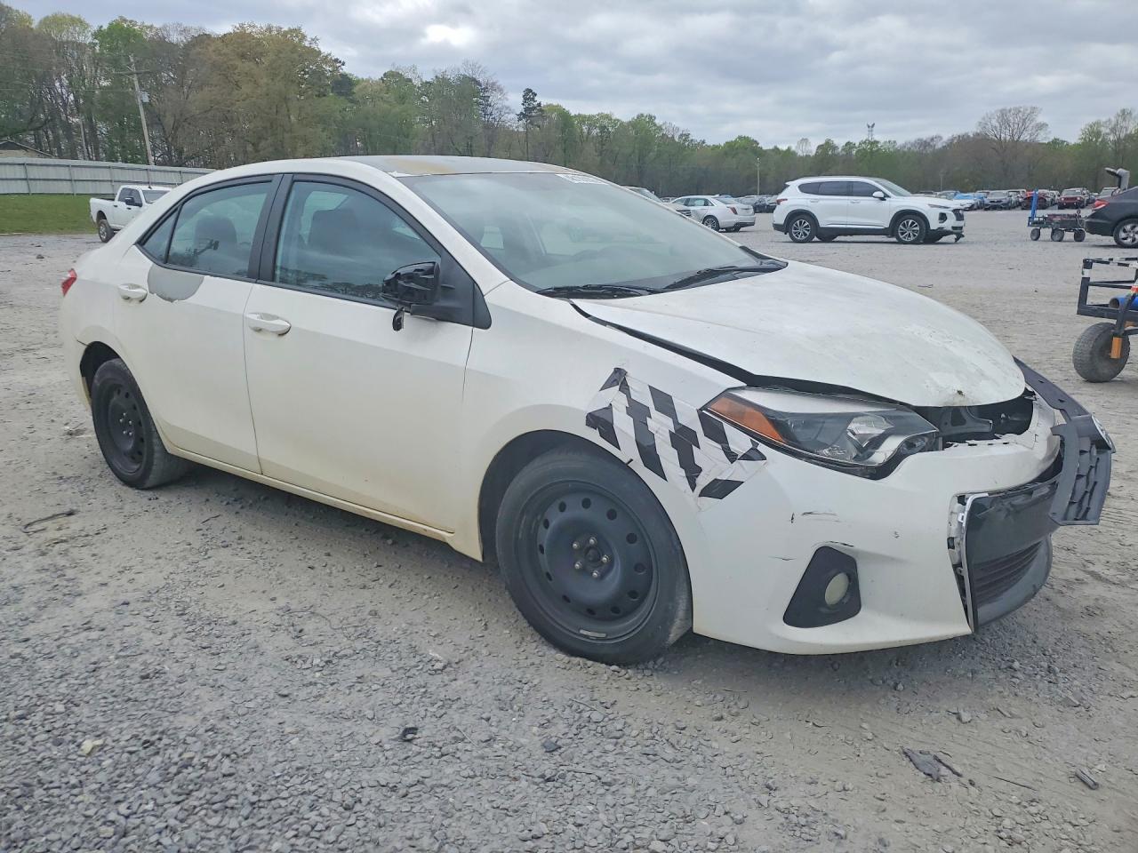 2014 Toyota Corolla S White vin: 5YFBURHE8EP133975