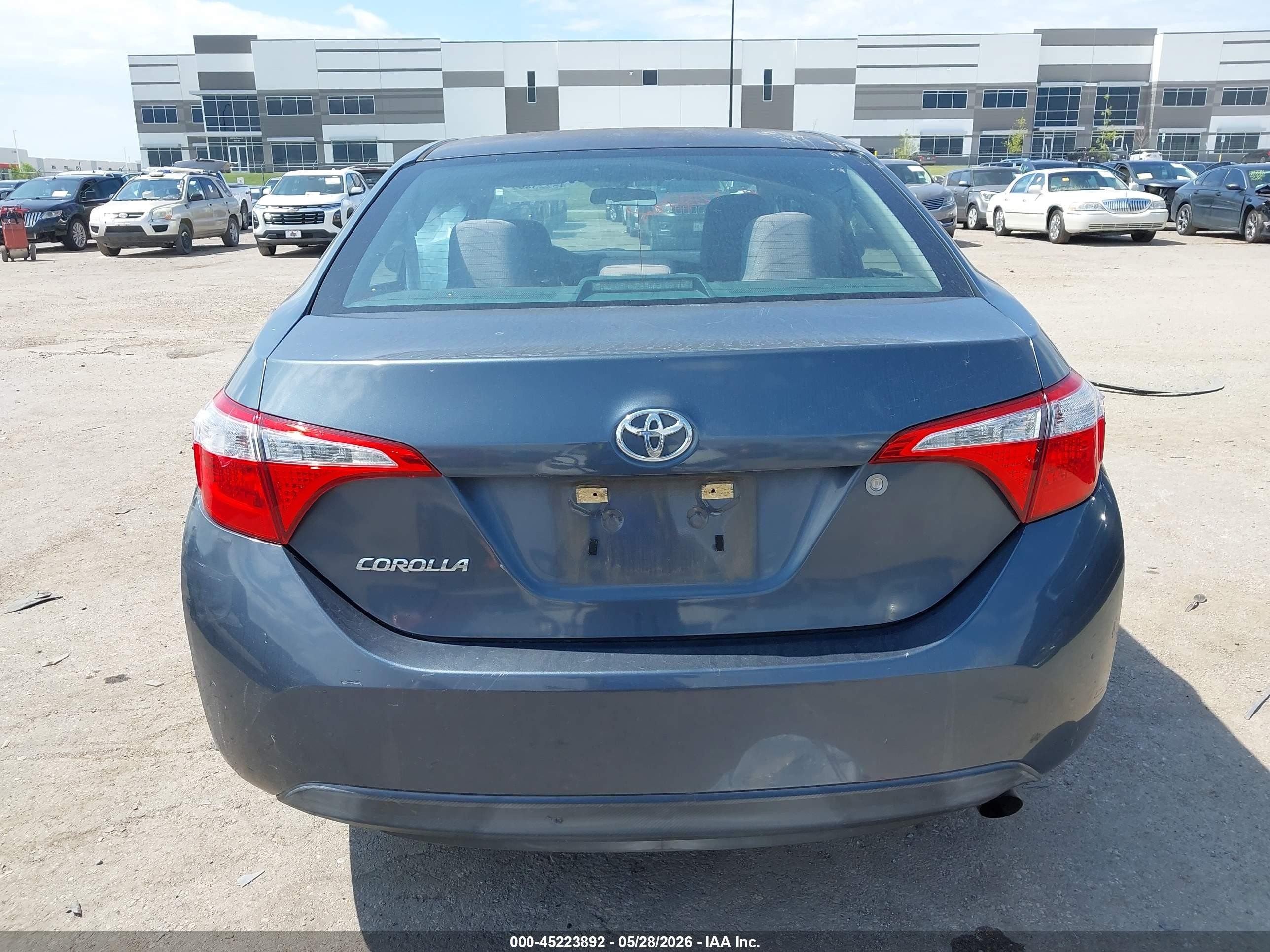 2014 Toyota Corolla L Blue vin: 5YFBURHE8EP175028
