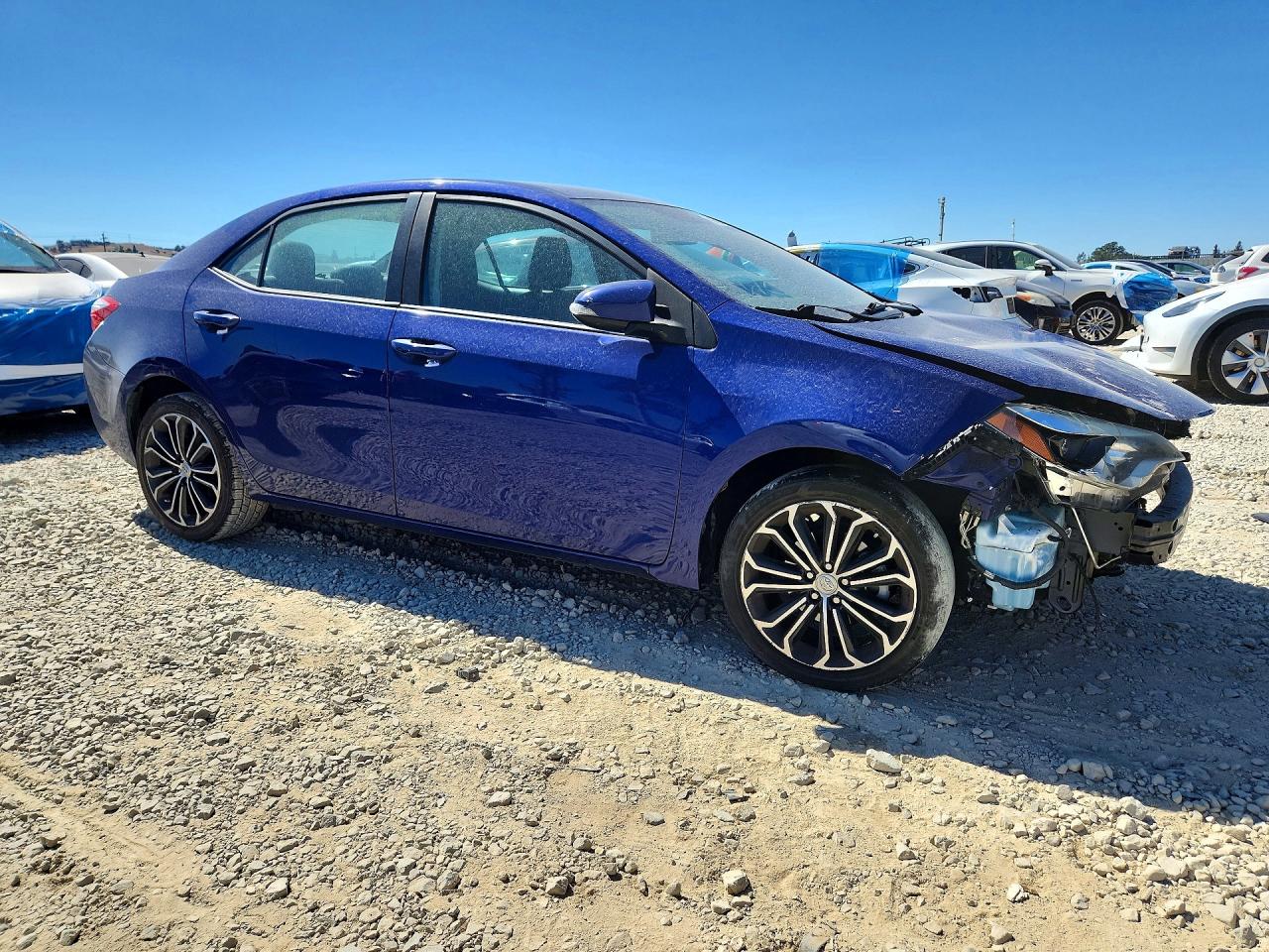 2015 Toyota Corolla S Plus Blue vin: 5YFBURHE8FP190582