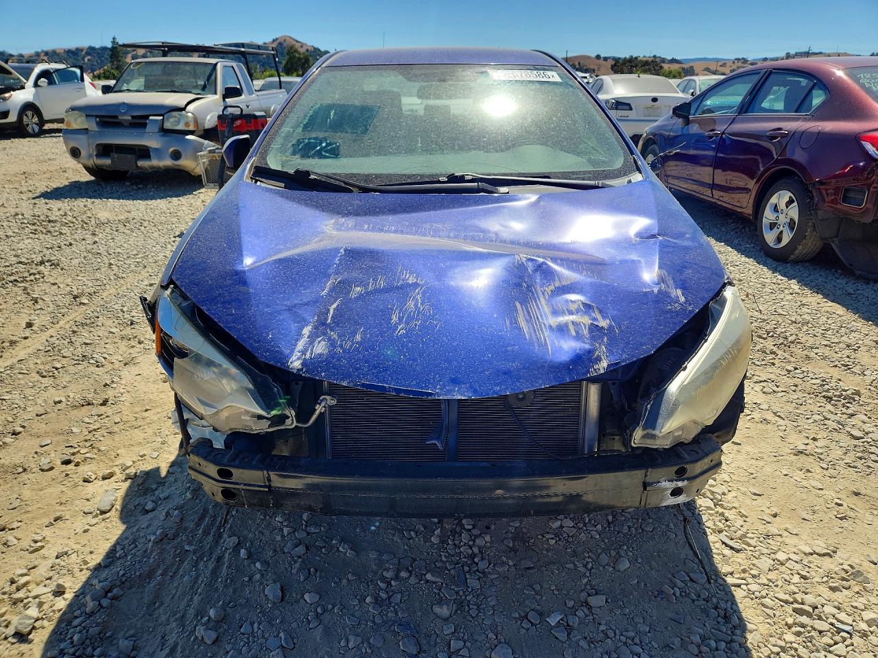 2015 Toyota Corolla S Plus Blue vin: 5YFBURHE8FP190582