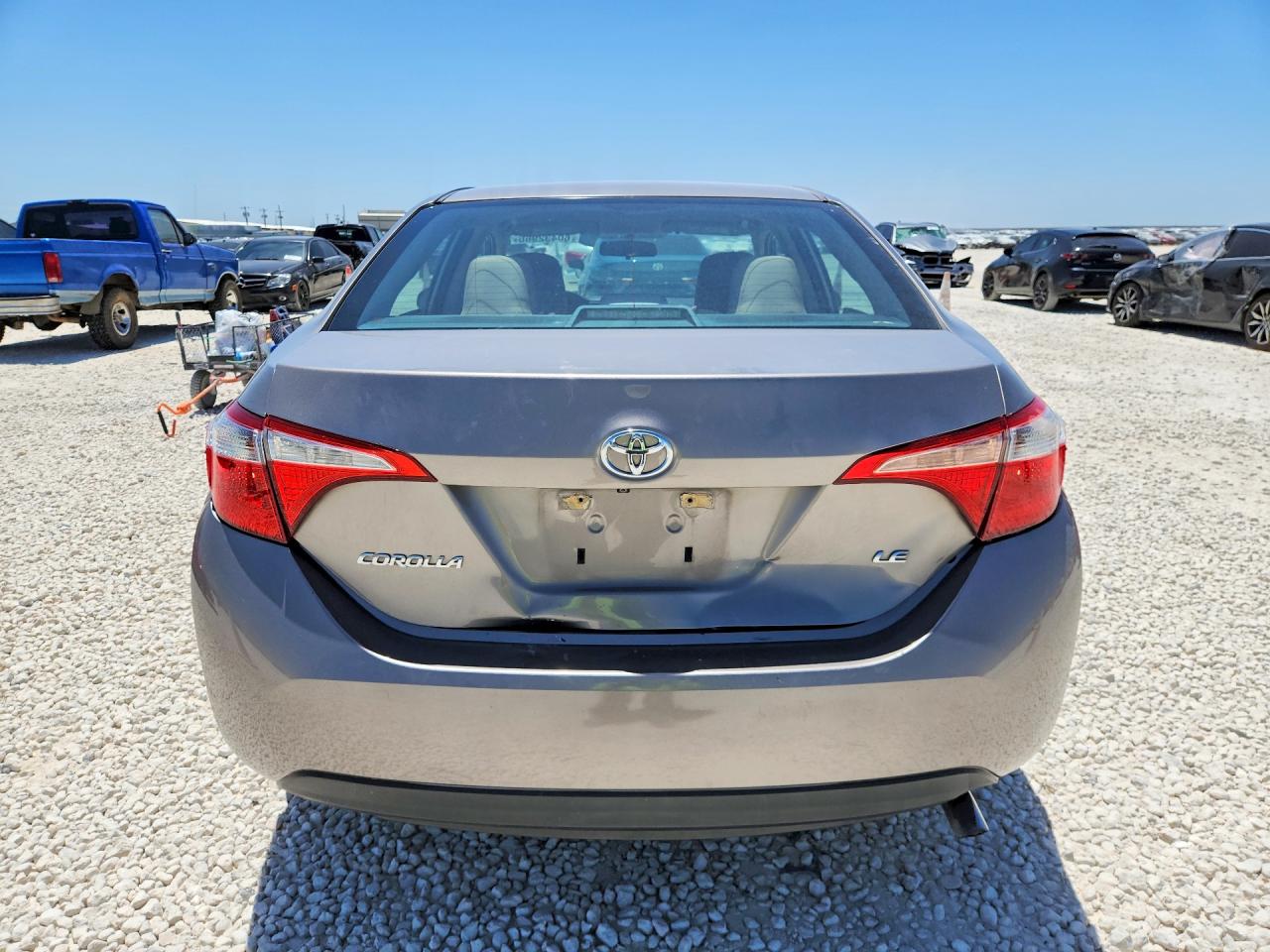 2015 Toyota Corolla Le Gray vin: 5YFBURHE8FP191182