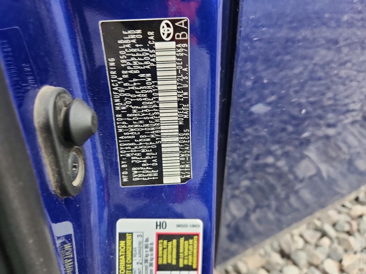 2015 Toyota Corolla S Plus Blue vin: 5YFBURHE8FP210121