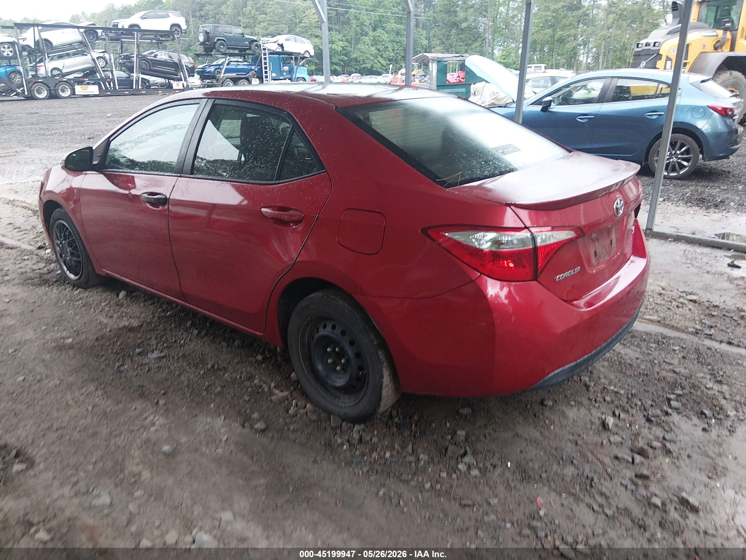 2015 Toyota Corolla S Red vin: 5YFBURHE8FP211172