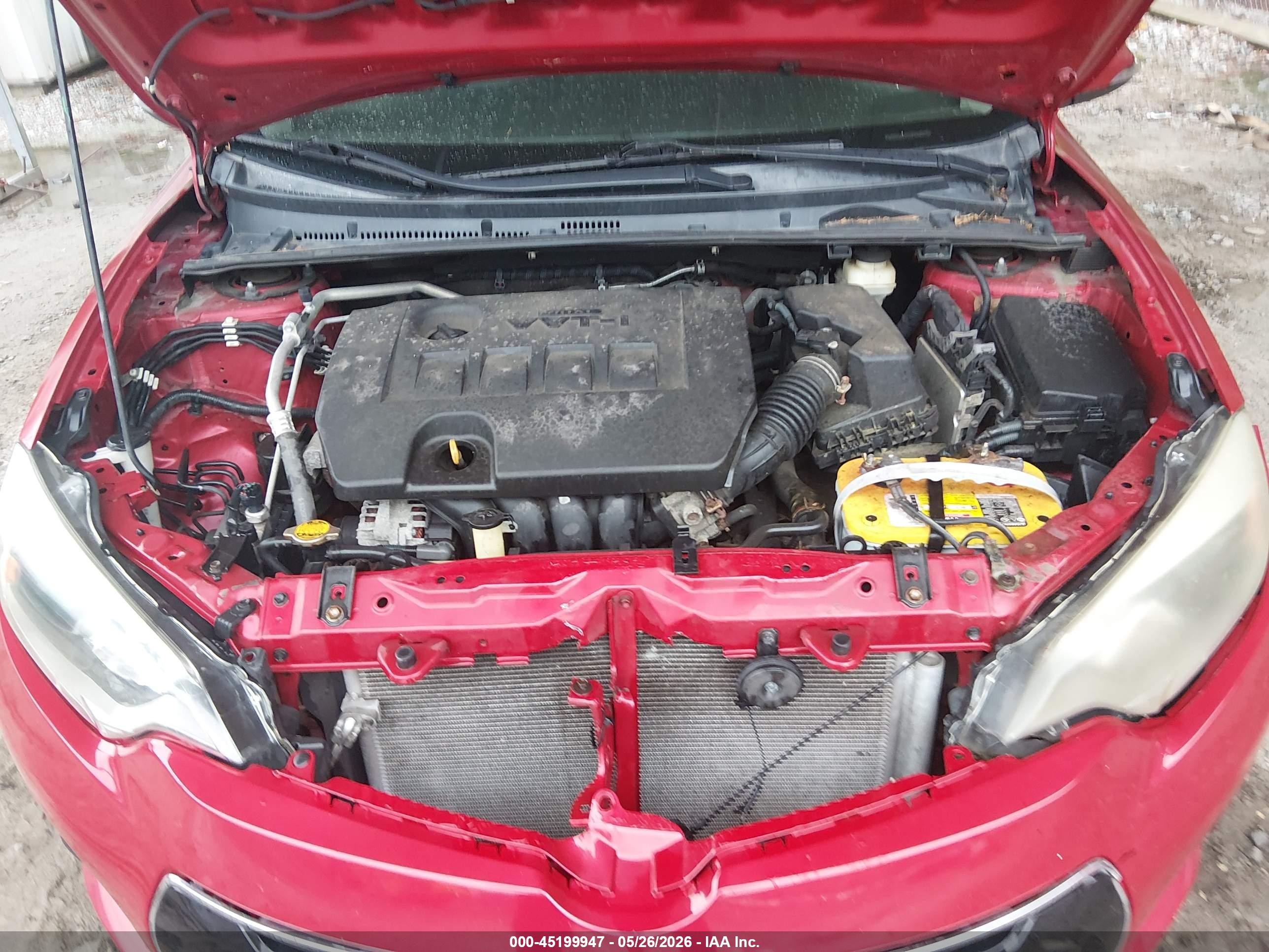 2015 Toyota Corolla S Red vin: 5YFBURHE8FP211172