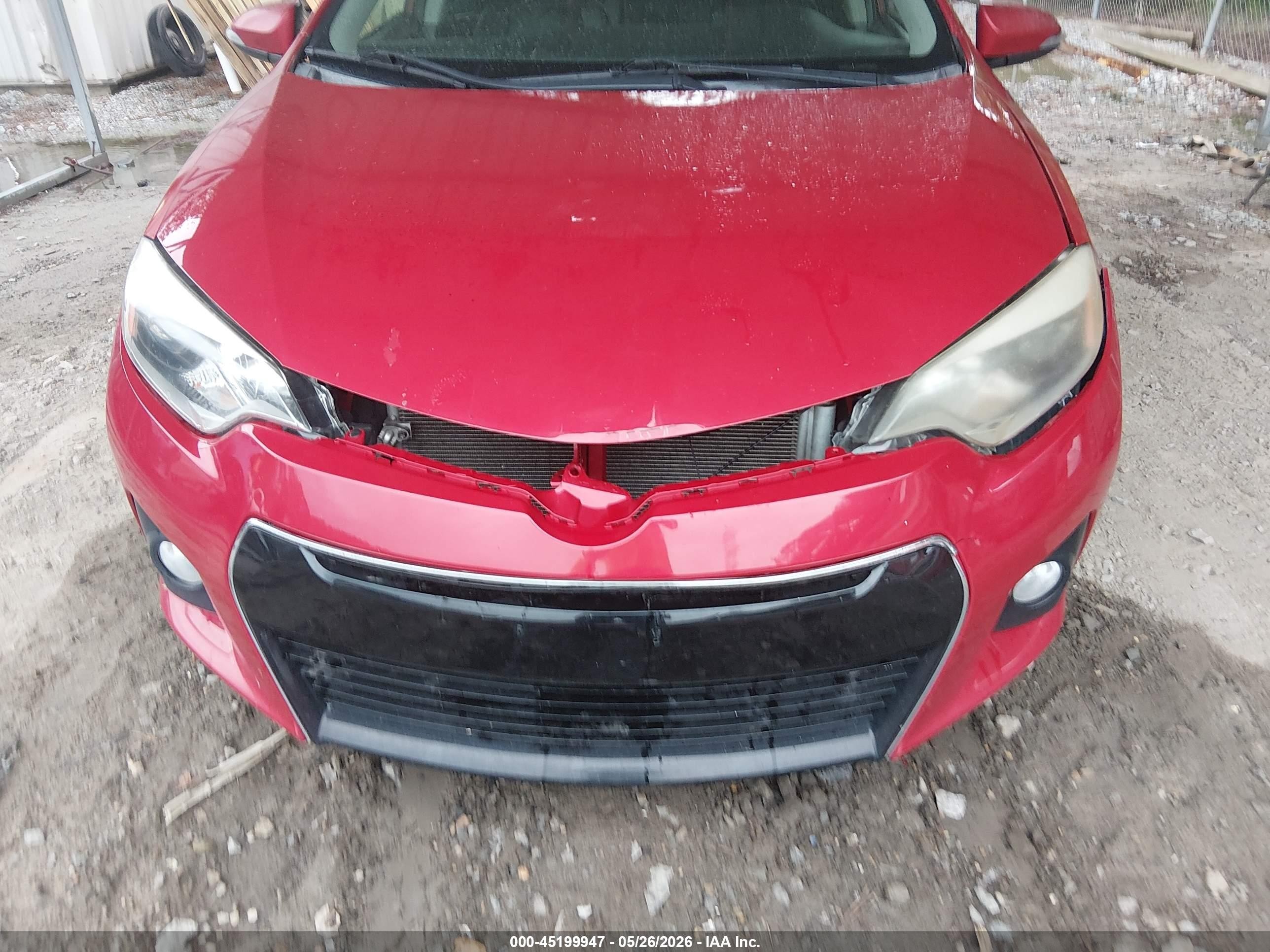 2015 Toyota Corolla S Red vin: 5YFBURHE8FP211172