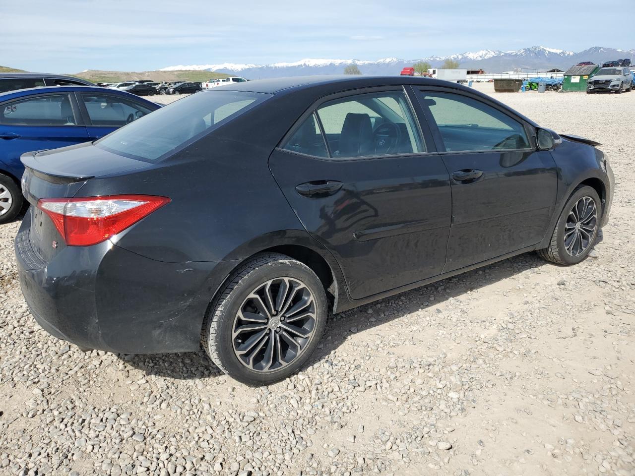 2015 Toyota Corolla L Black vin: 5YFBURHE8FP219840
