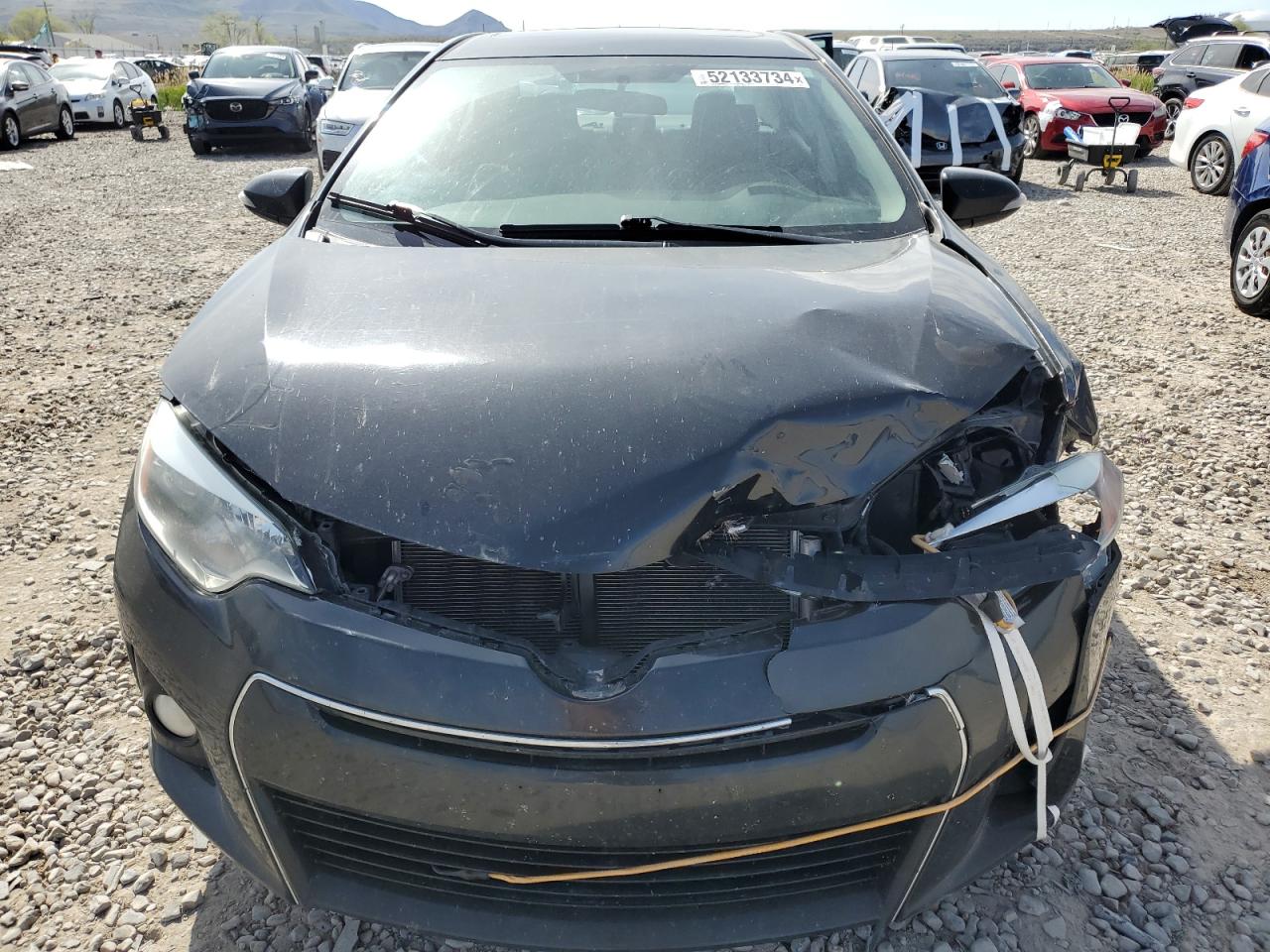 2015 Toyota Corolla L Black vin: 5YFBURHE8FP219840