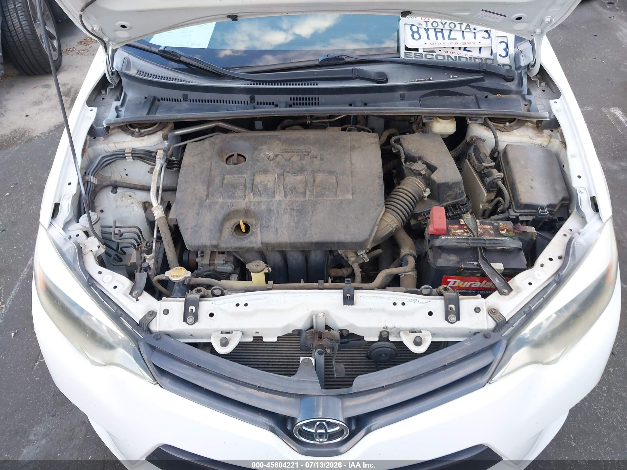 2015 Toyota Corolla Le Plus Белый vin: 5YFBURHE8FP235021