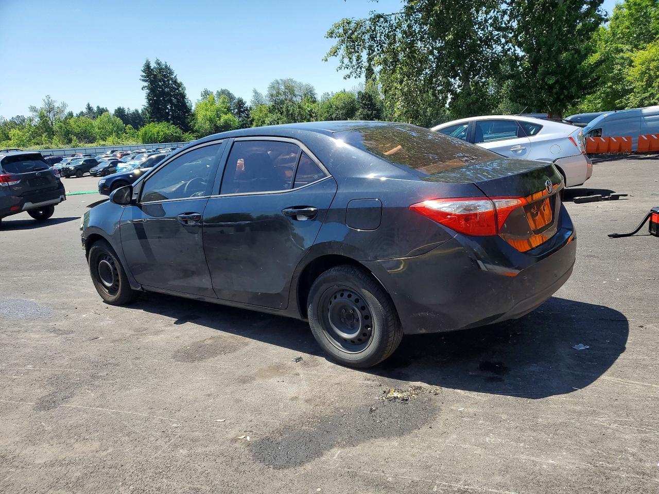 2015 Toyota Corolla L Black vin: 5YFBURHE8FP244785