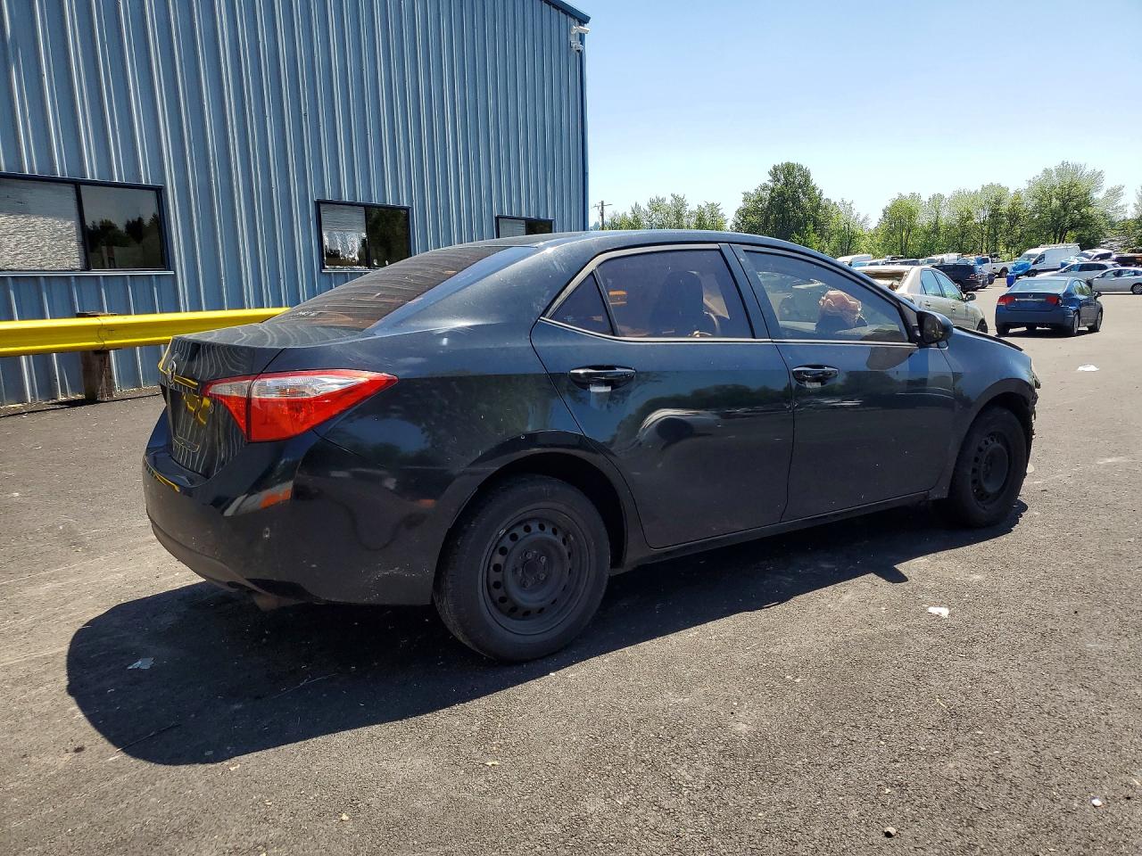 2015 Toyota Corolla L Black vin: 5YFBURHE8FP244785
