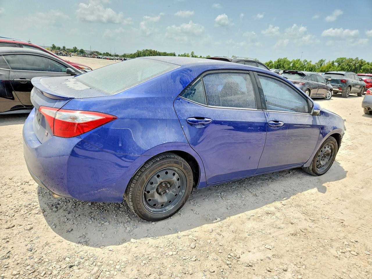 2015 Toyota Corolla S Plus Blue vin: 5YFBURHE8FP246343