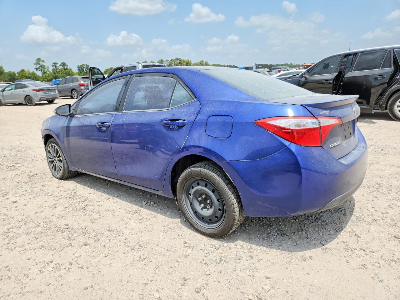 2015 Toyota Corolla S Plus Blue vin: 5YFBURHE8FP246343