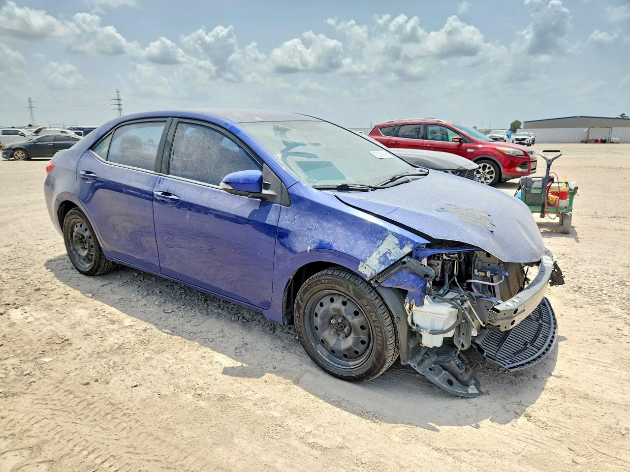 2015 Toyota Corolla S Plus Blue vin: 5YFBURHE8FP246343