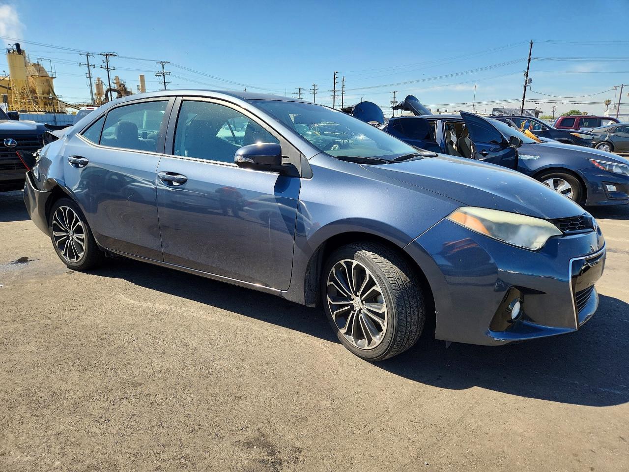 2015 Toyota Corolla S Plus Gray vin: 5YFBURHE8FP267757