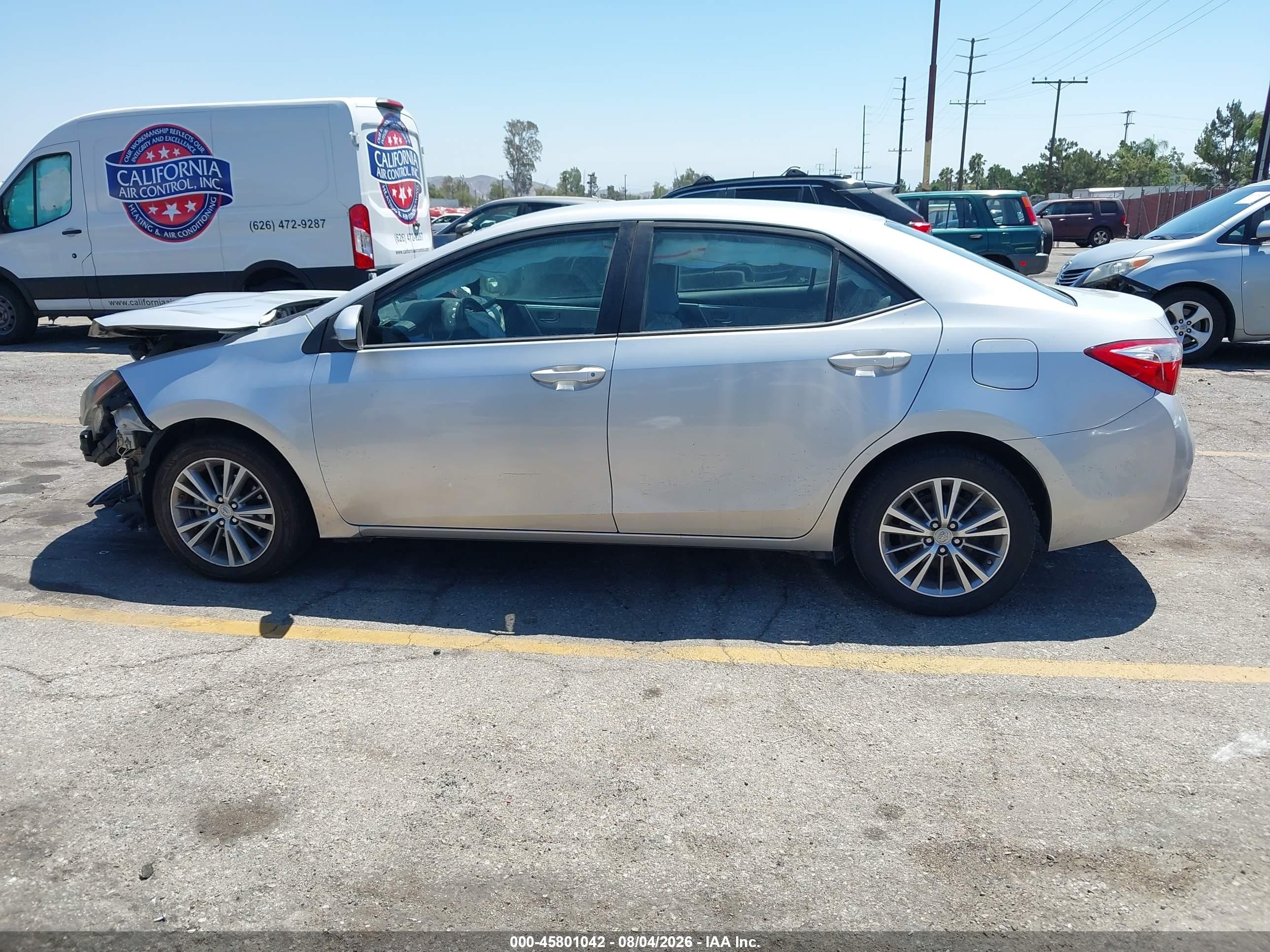 2015 Toyota Corolla Le Plus Silver vin: 5YFBURHE8FP324975