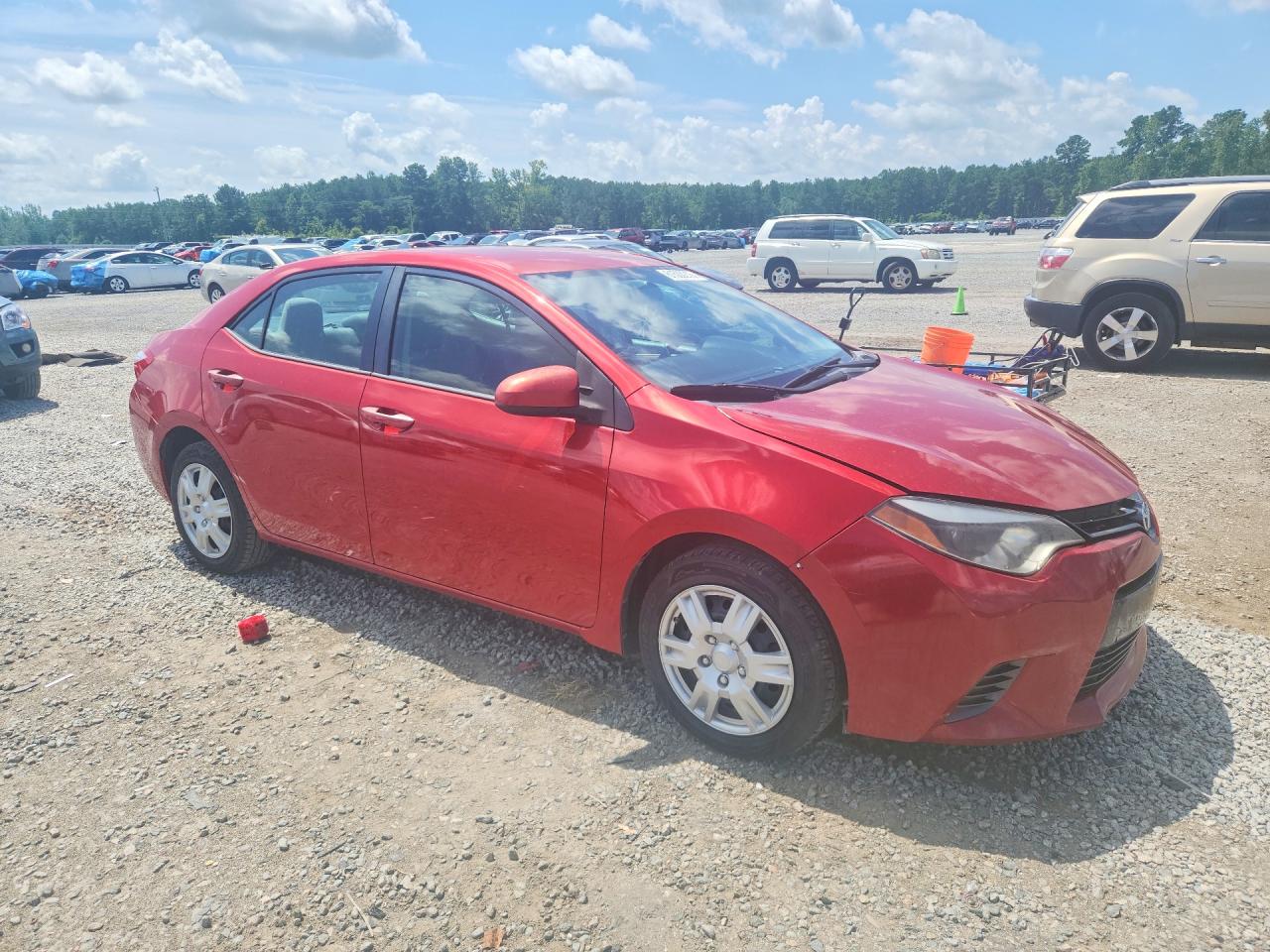2015 Toyota Corolla Le Red vin: 5YFBURHE8FP331831