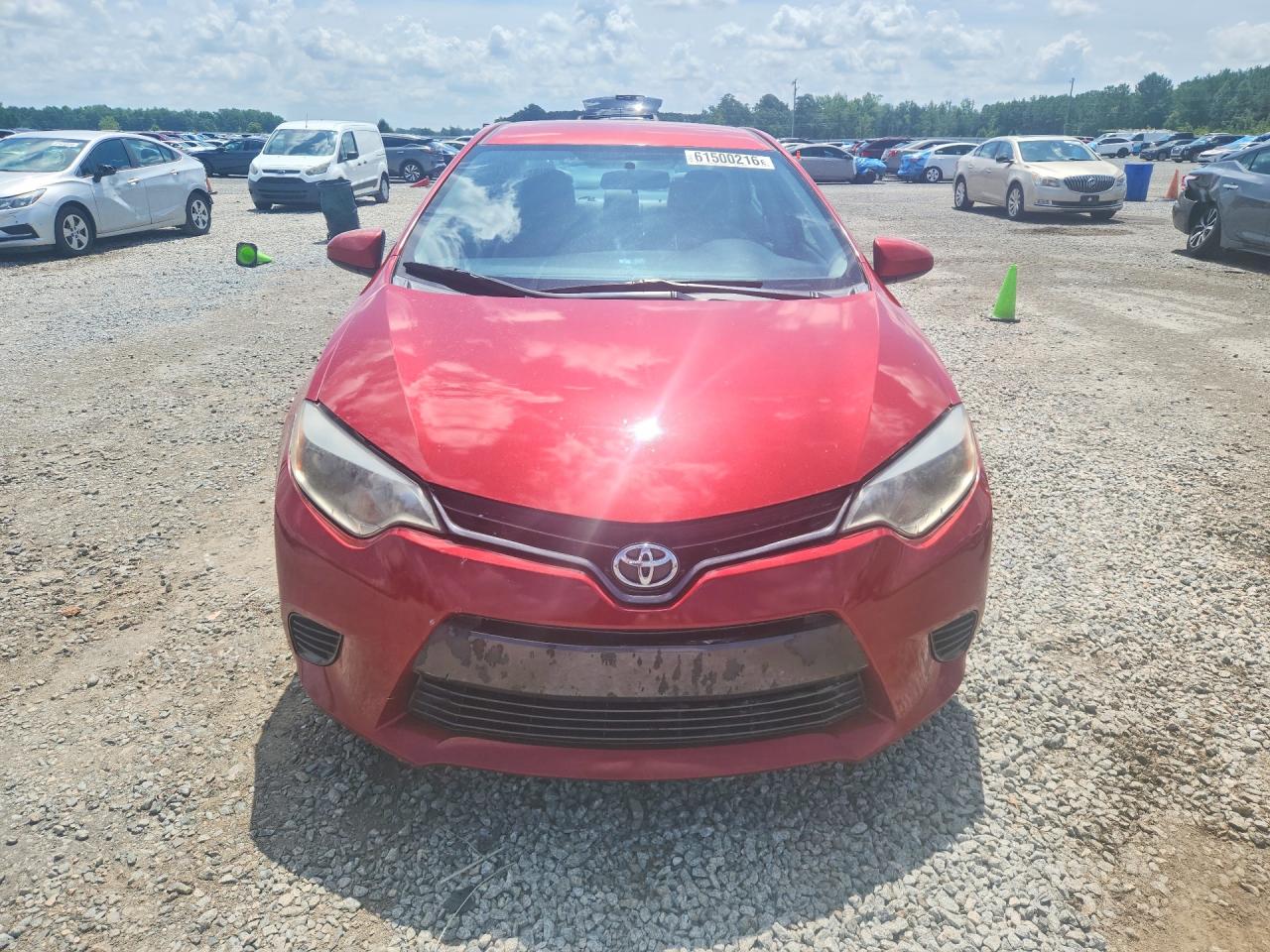 2015 Toyota Corolla Le Red vin: 5YFBURHE8FP331831