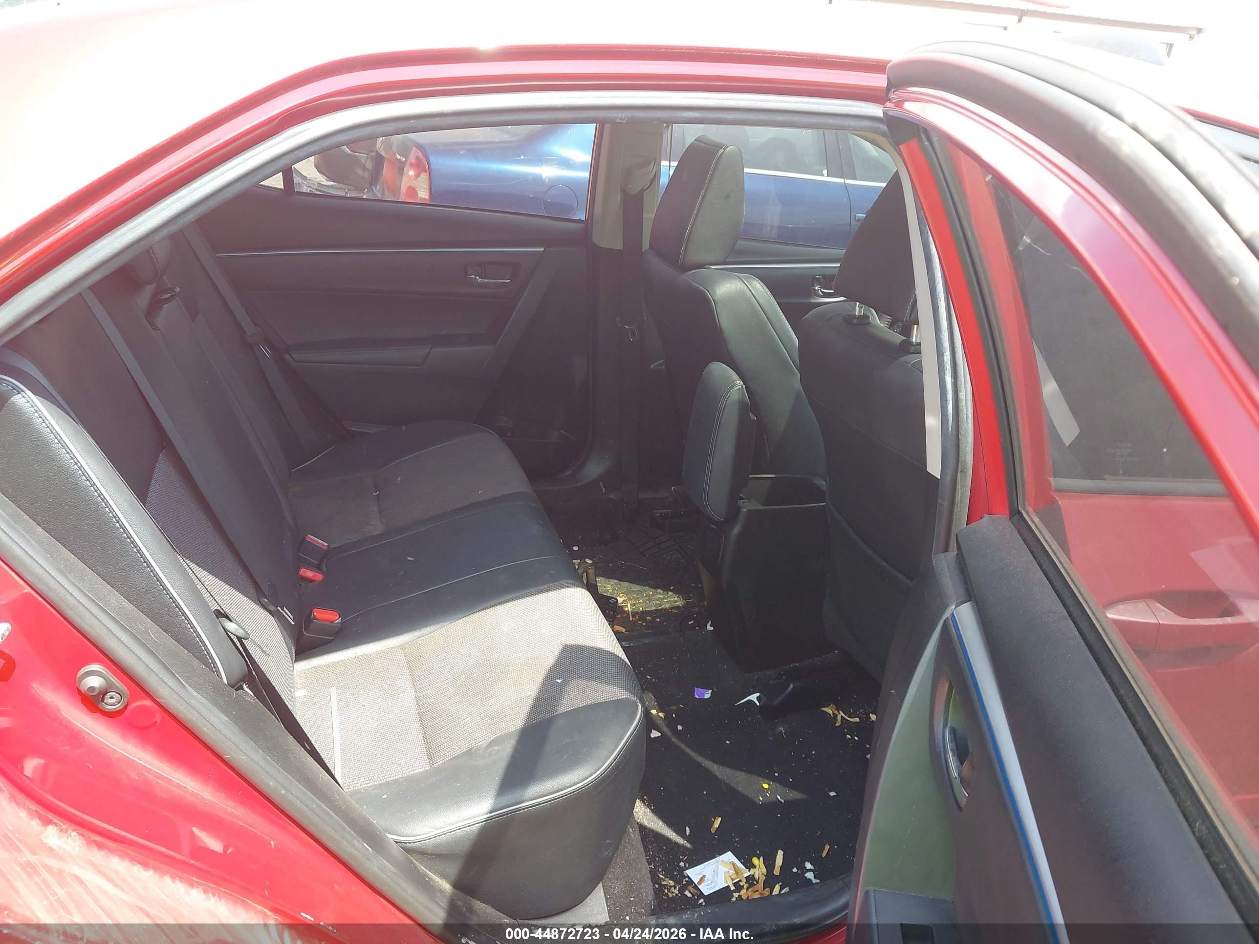 2016 Toyota Corolla S Plus Red vin: 5YFBURHE8GP497705