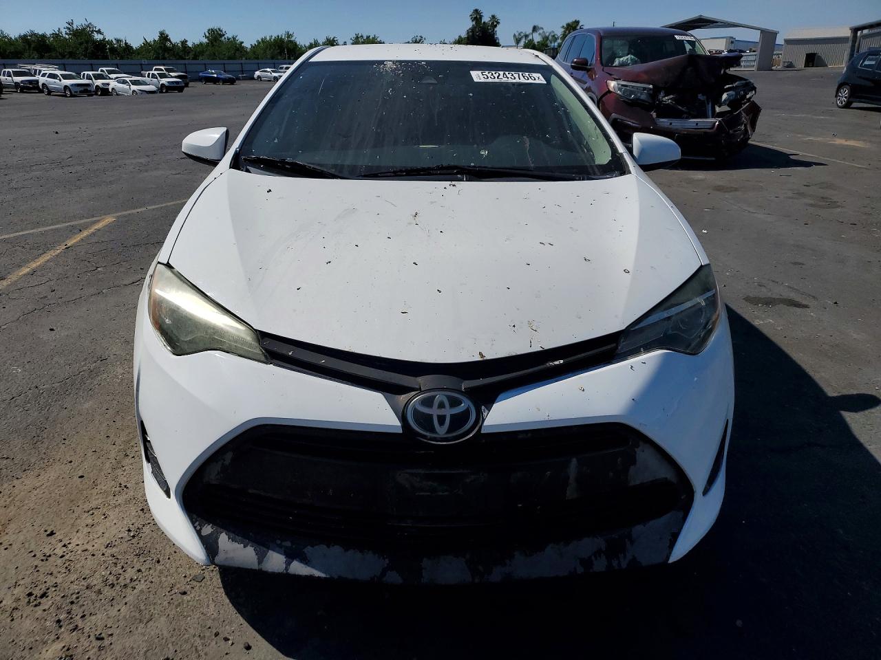 2017 Toyota Corolla L White vin: 5YFBURHE8HP673587