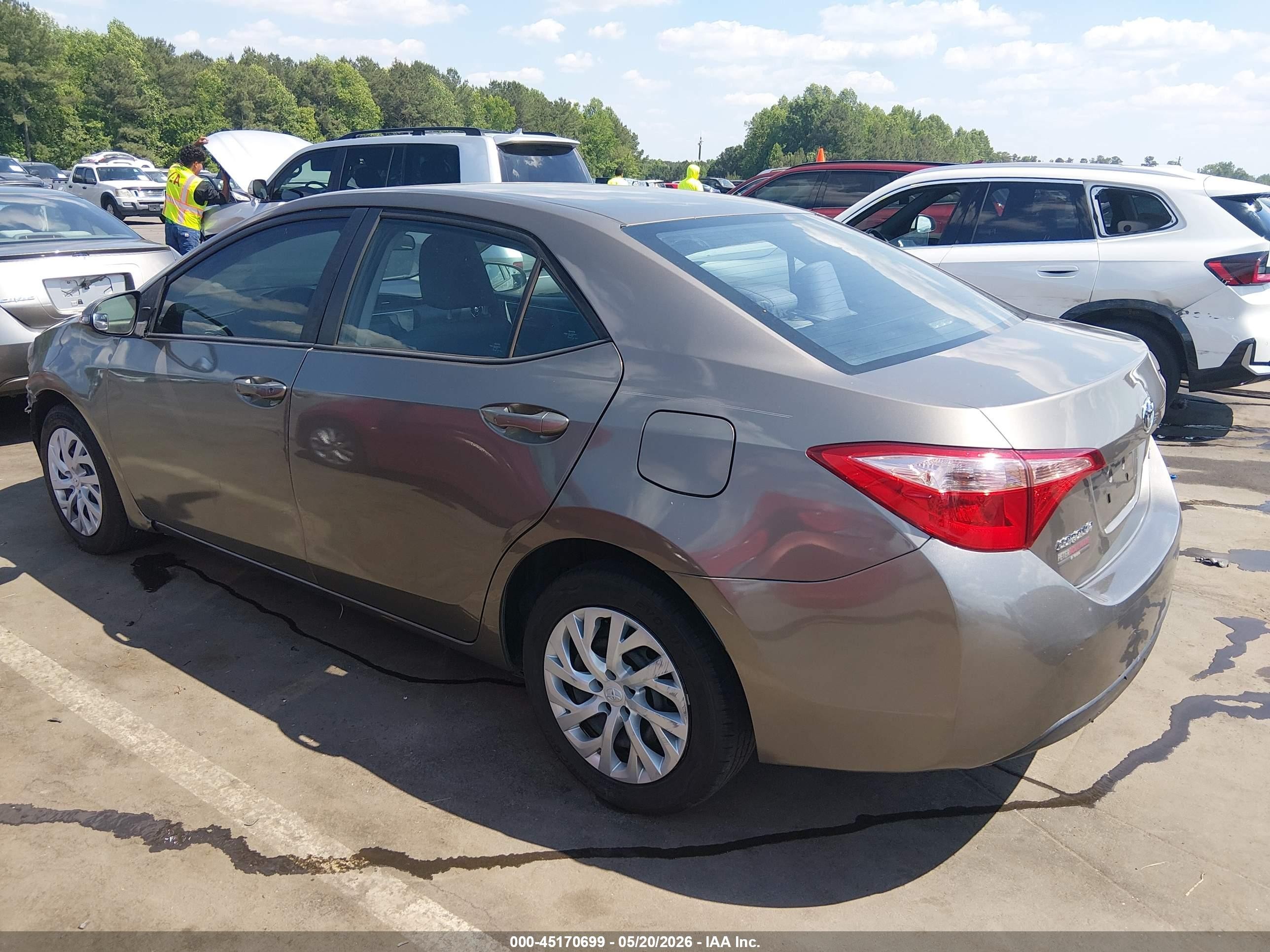 2019 Toyota Corolla Le Pewter vin: 5YFBURHE8KP932280